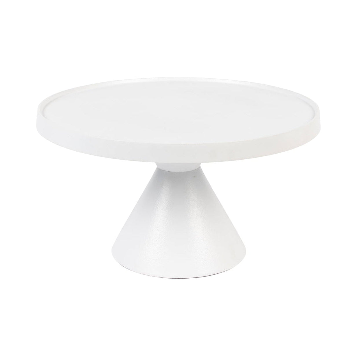 Zuiver Floss White Aluminum Round Coffee Table