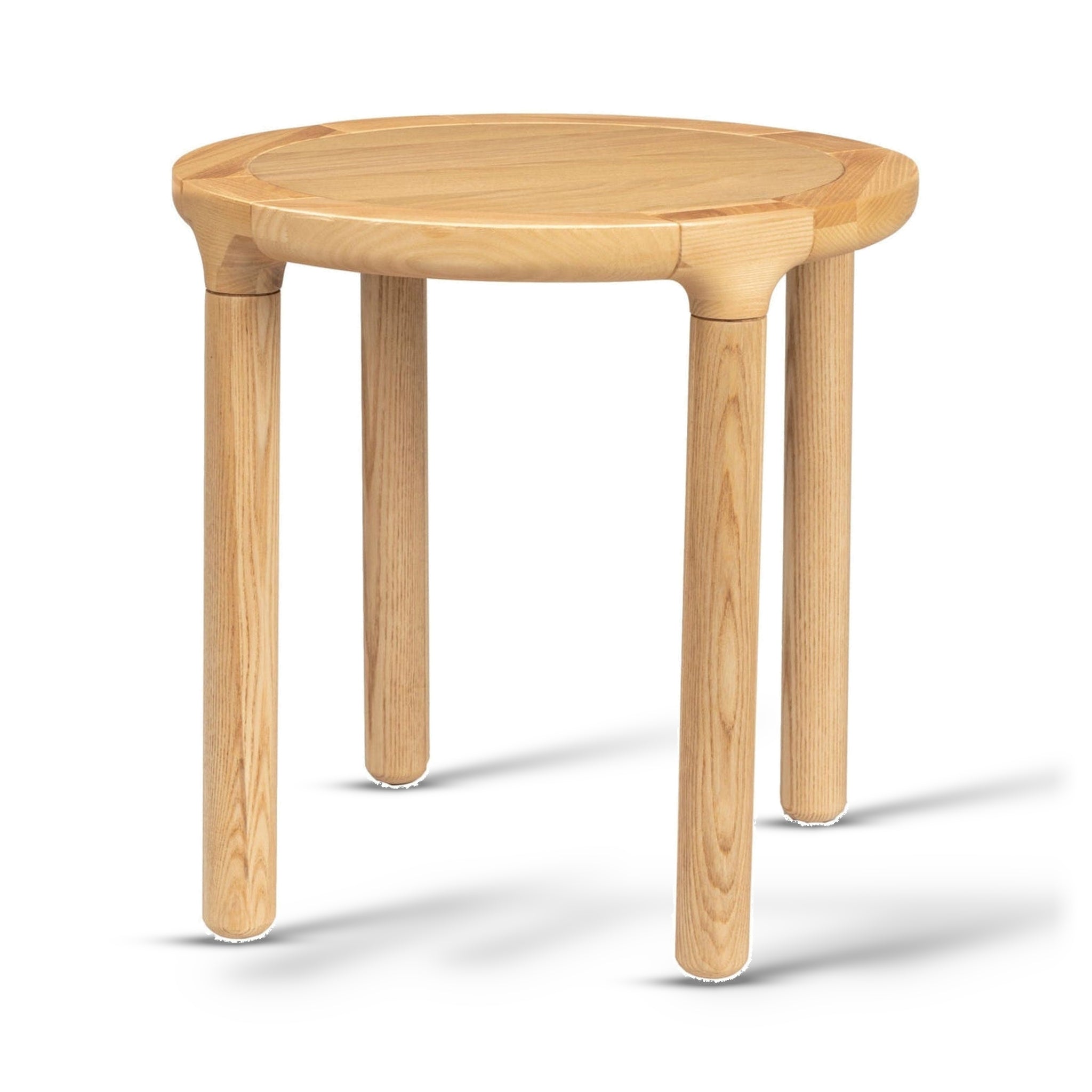 Zuiver Storm Natural Oak Wood Round Side Table