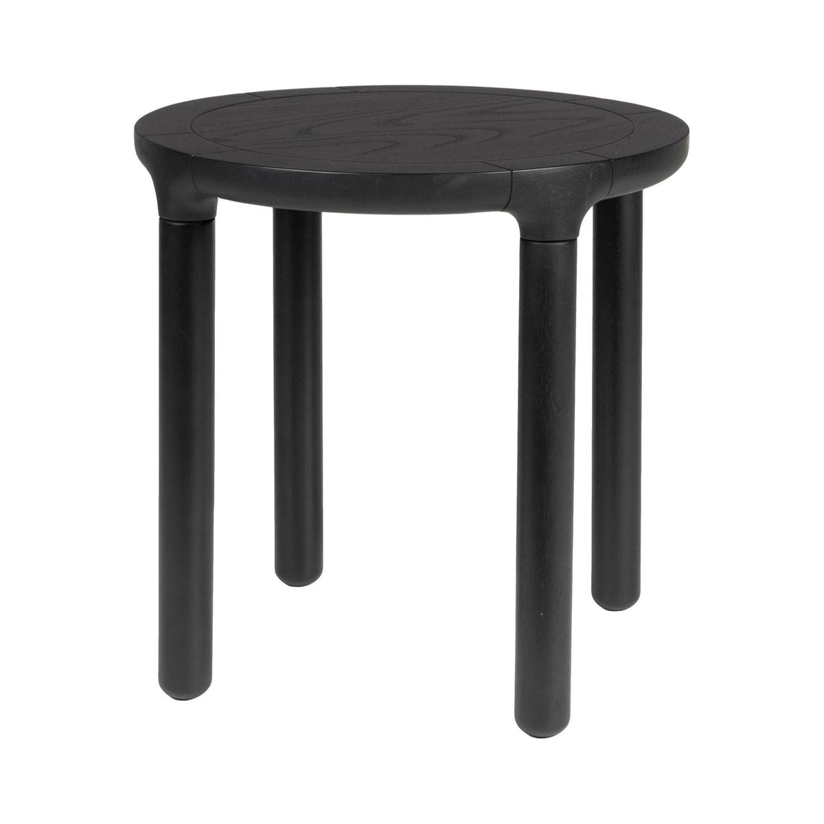 Zuiver Storm Black Oak Wood Round Side Table