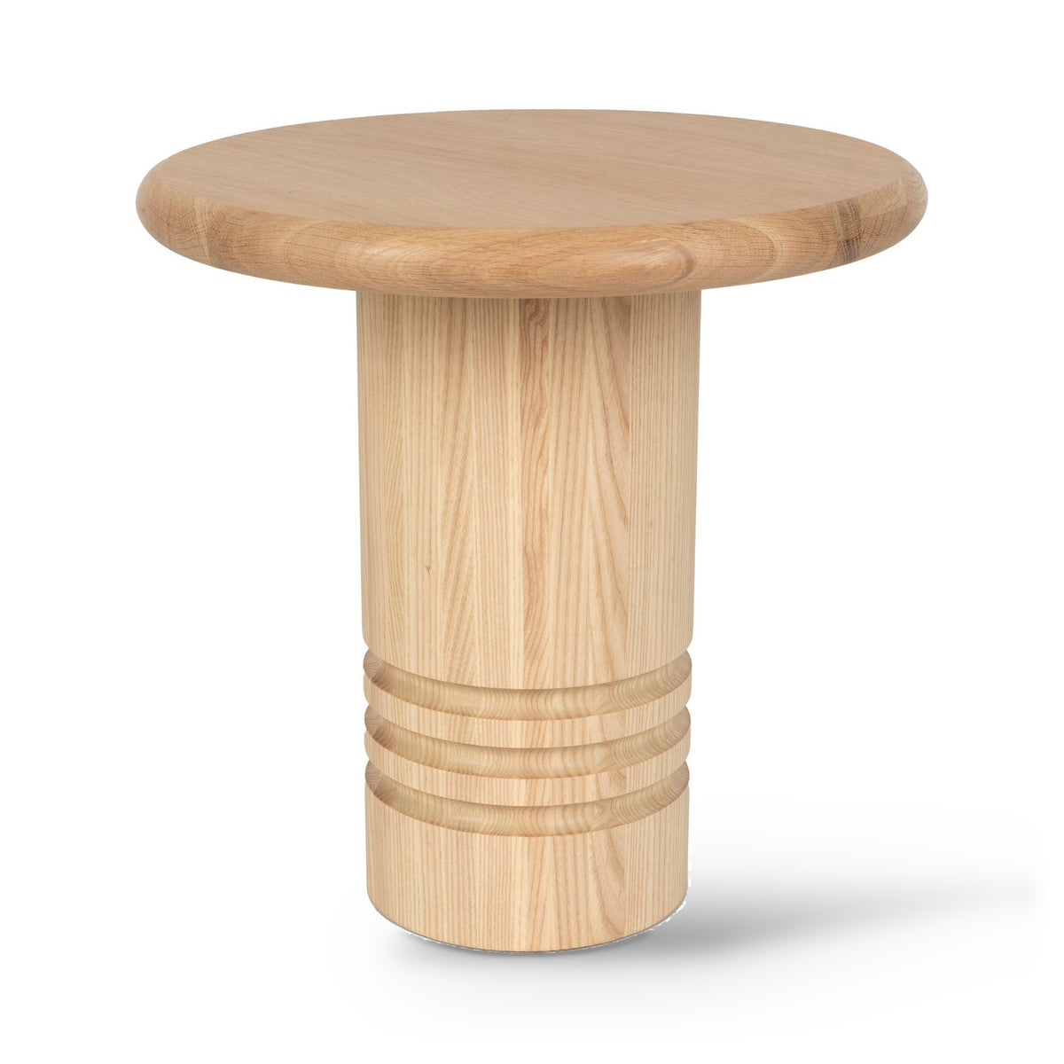 Zuiver Chunk Natural Oak Wood Round Side Table