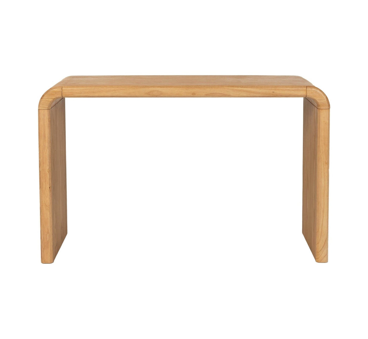 Zuiver Brave Curved Natural Oak Wood Console Table