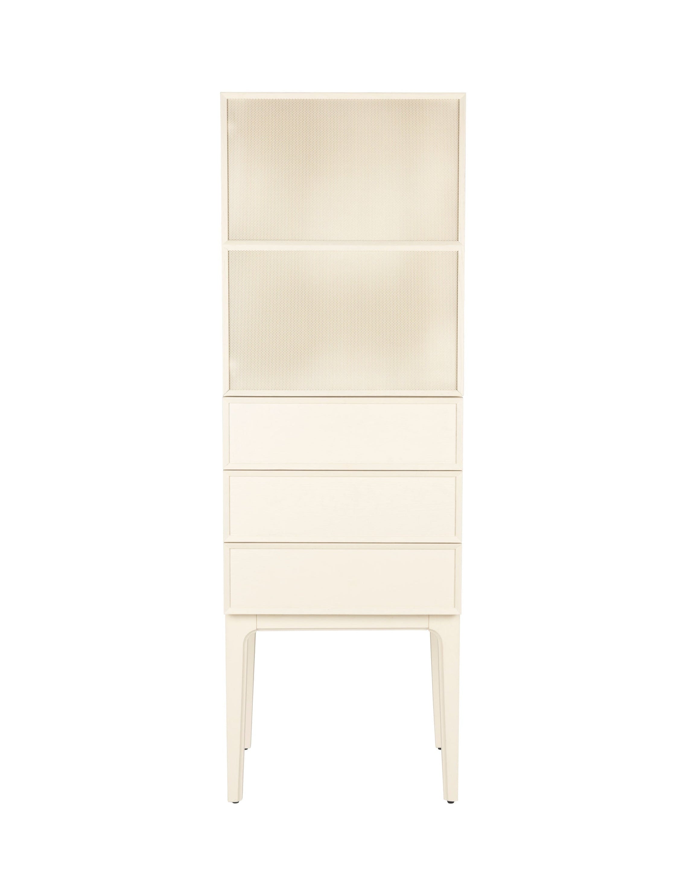 Zuiver June Beige Oak Wood Cabinet | 3 Drawers