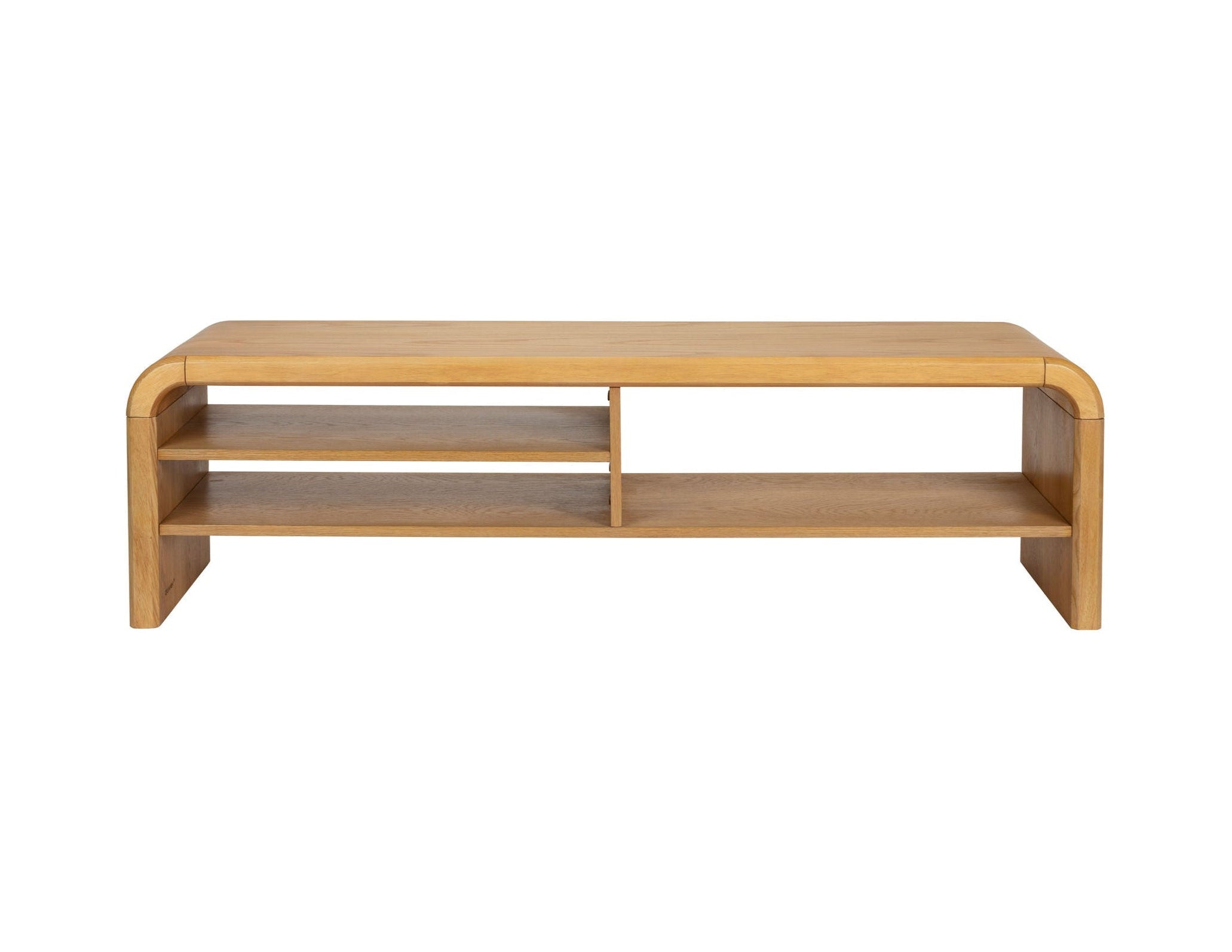 Zuiver Brave Curved Natural Oak Wood Sideboard