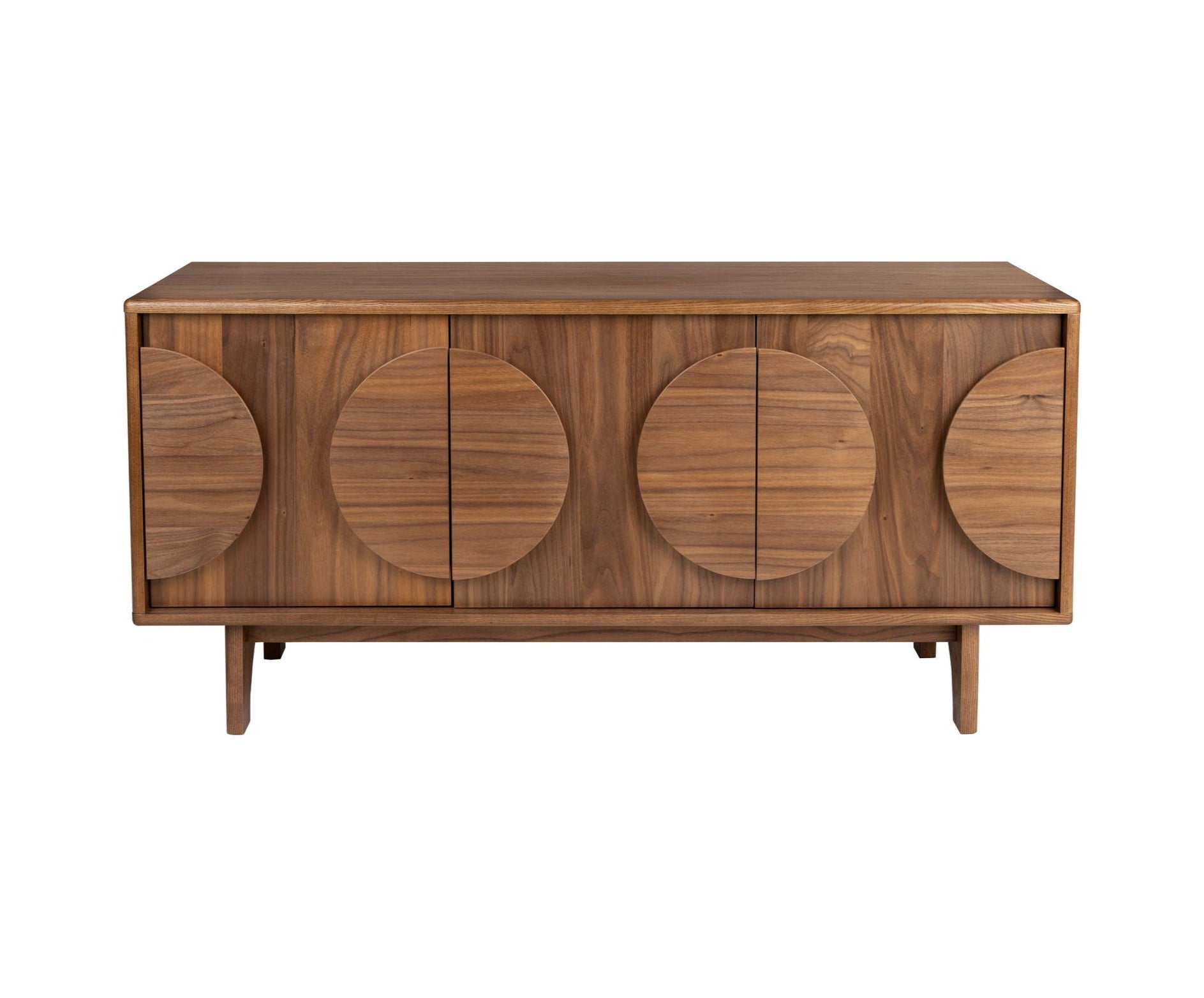 Zuiver Groove Walnut Wood Sideboard | 3 Doors