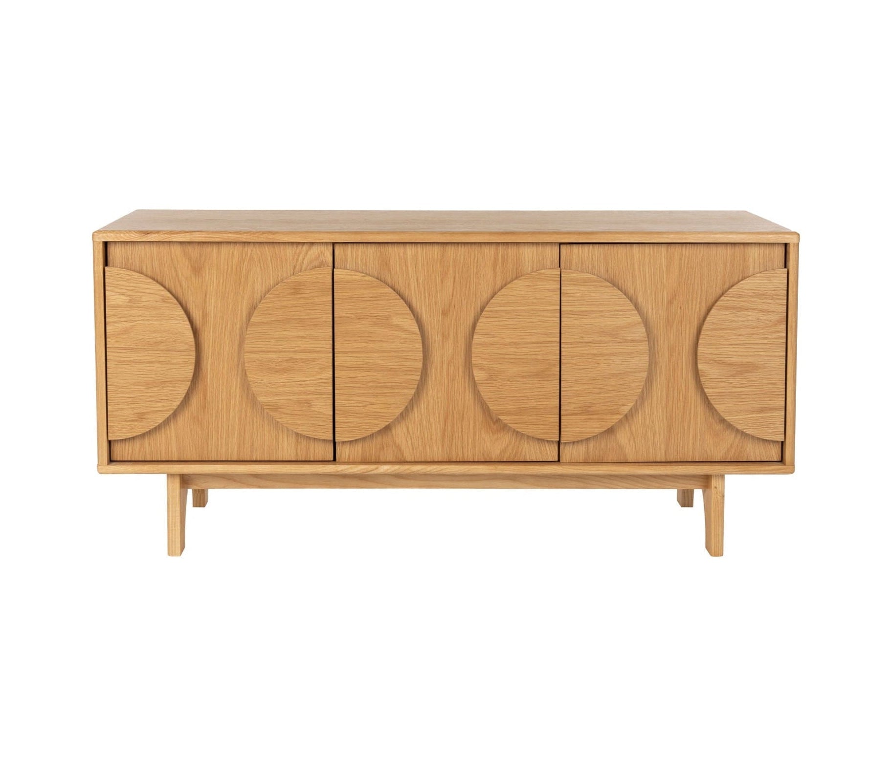 Zuiver Groove Natural Oak Wood Sideboard | 3 Doors