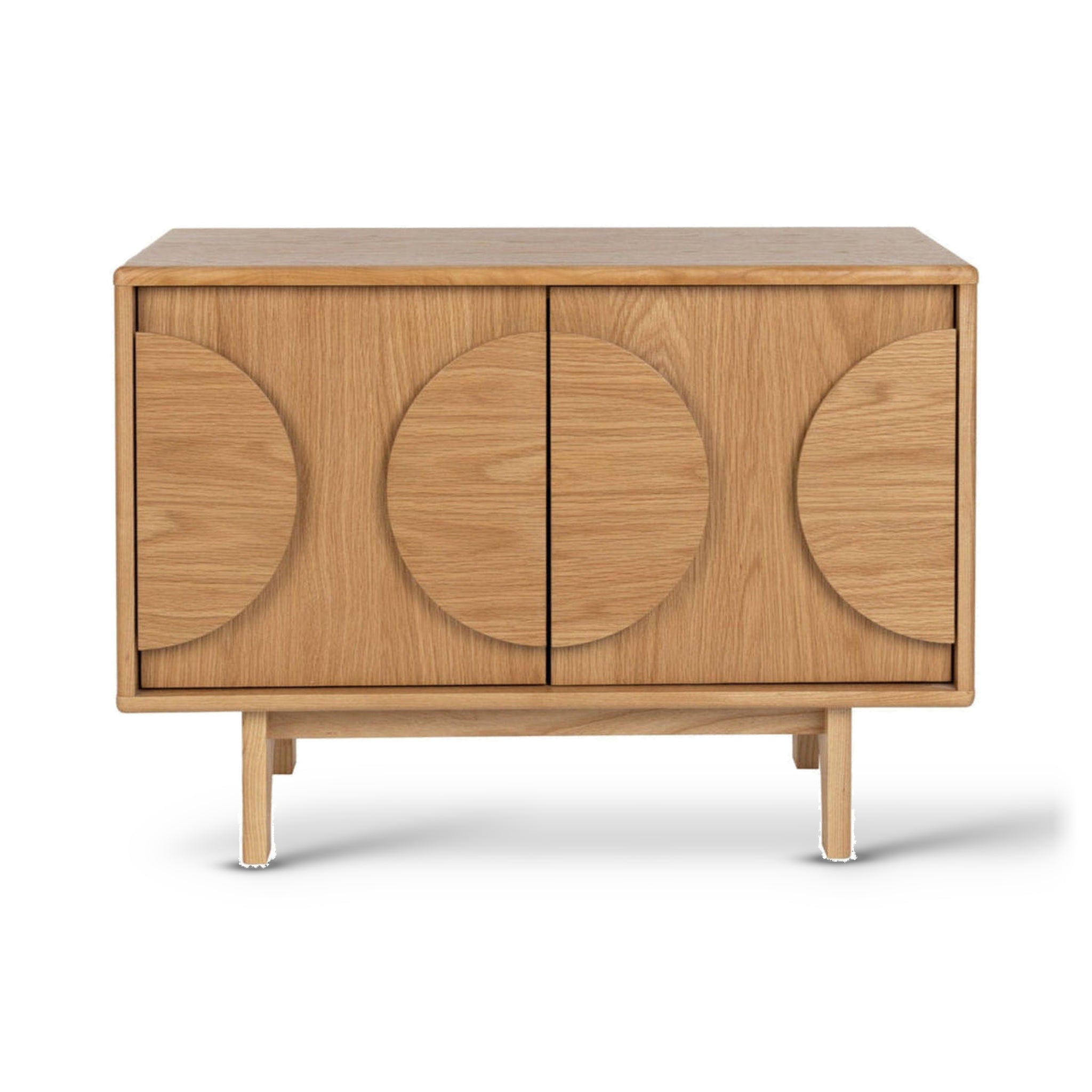 Zuiver Groove Natural Oak Wood Sideboard | 2 Doors