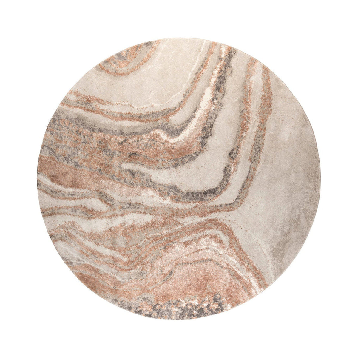 Zuiver Solar Grey/Terra Round Rug 240cm
