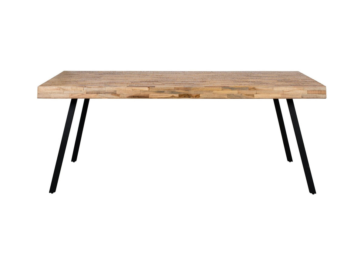 Suri Natural Teak Wood Rectangle Dining Table 200cm