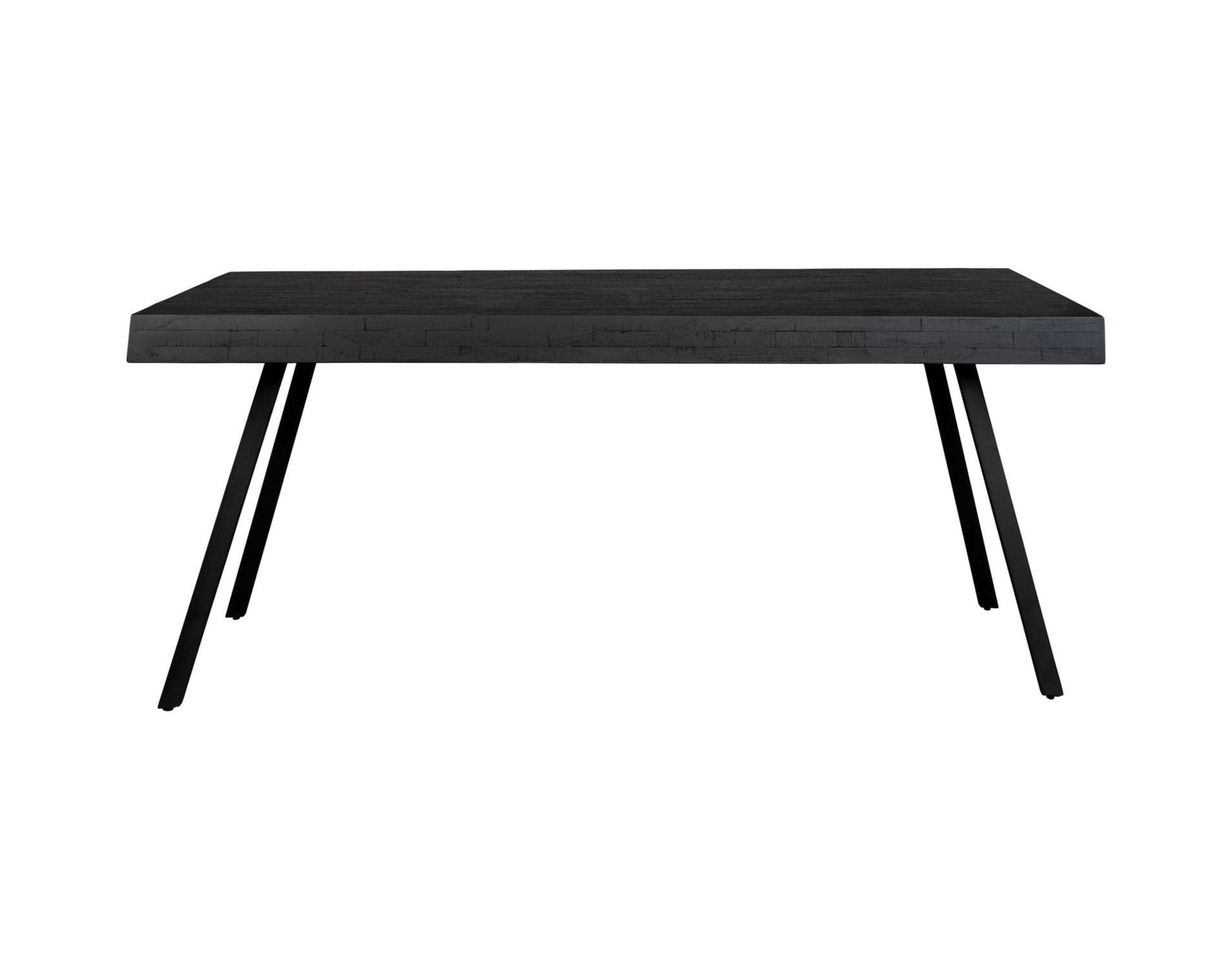 Suri Black Teak Wood Rectangle Dining Table 220cm