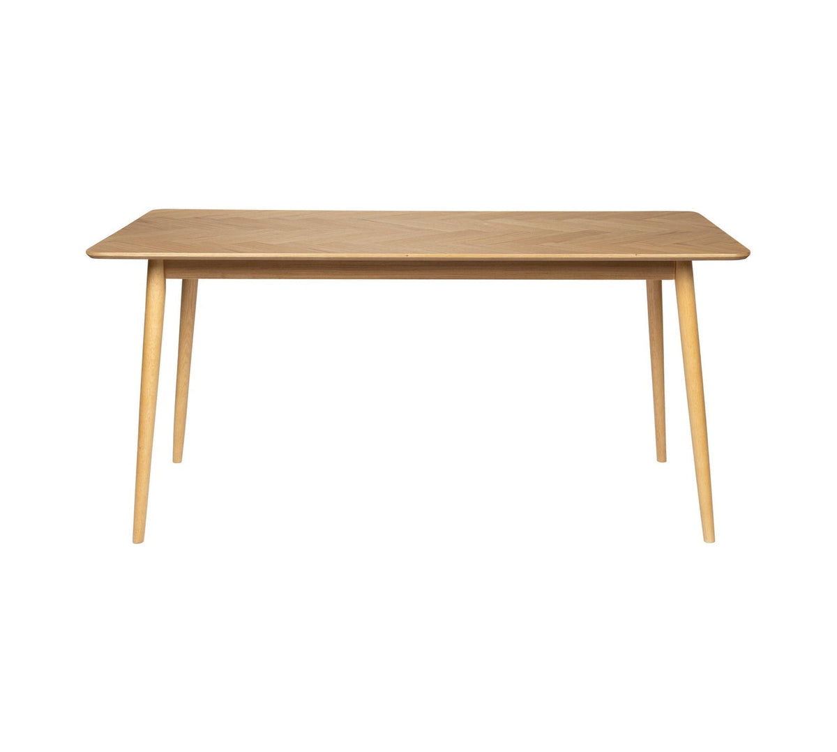 Fabio Natural Wood Rectangle Dining Table 160cm