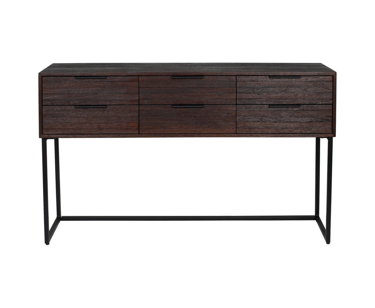 Webster Brown Teak Wood Console Table Large