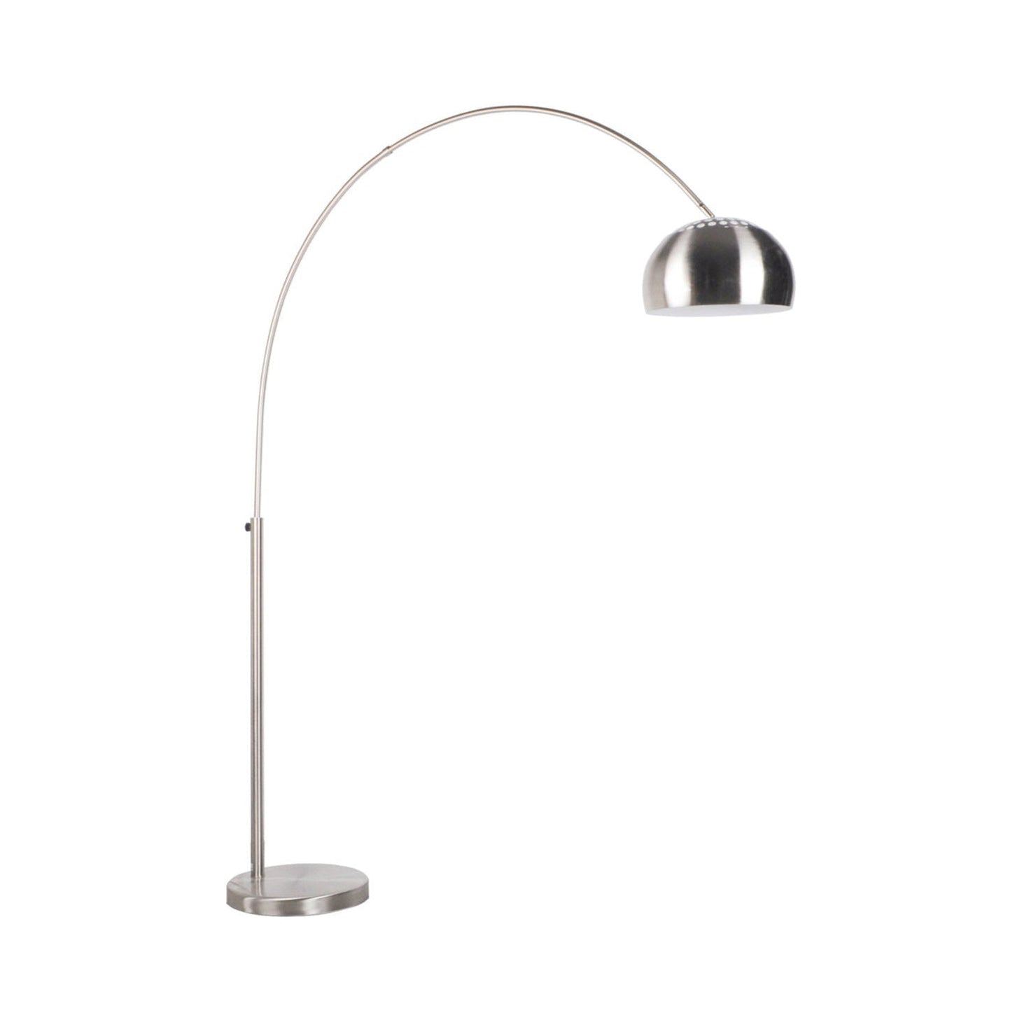 Metal Bow Chrome Nickel Floor Lamp