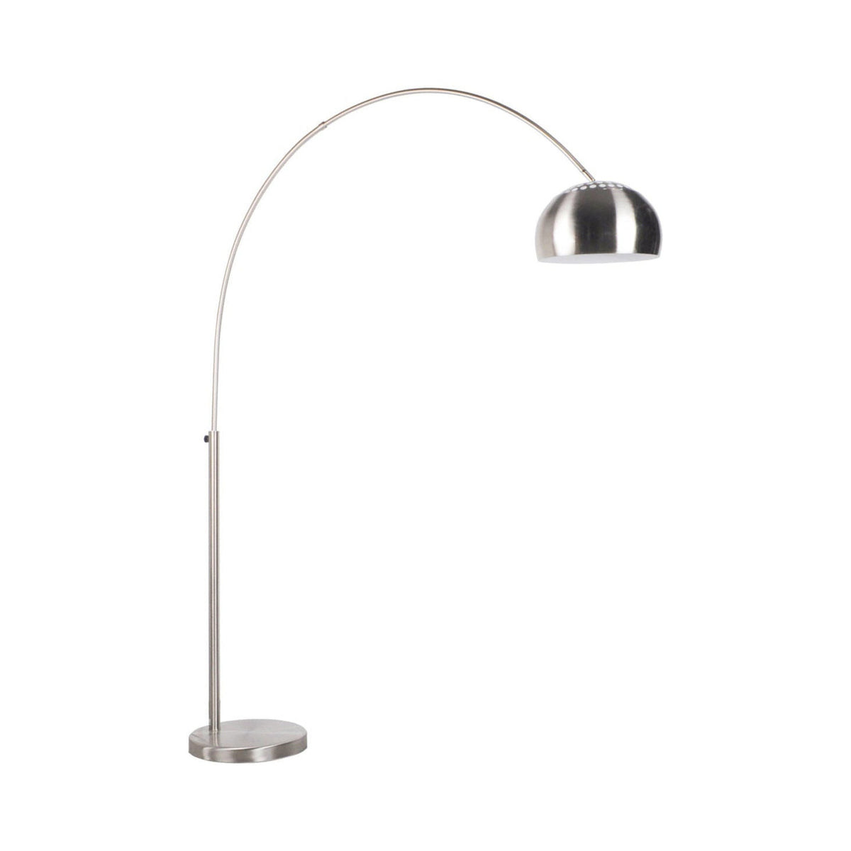 Metal Bow Chrome Nickel Floor Lamp