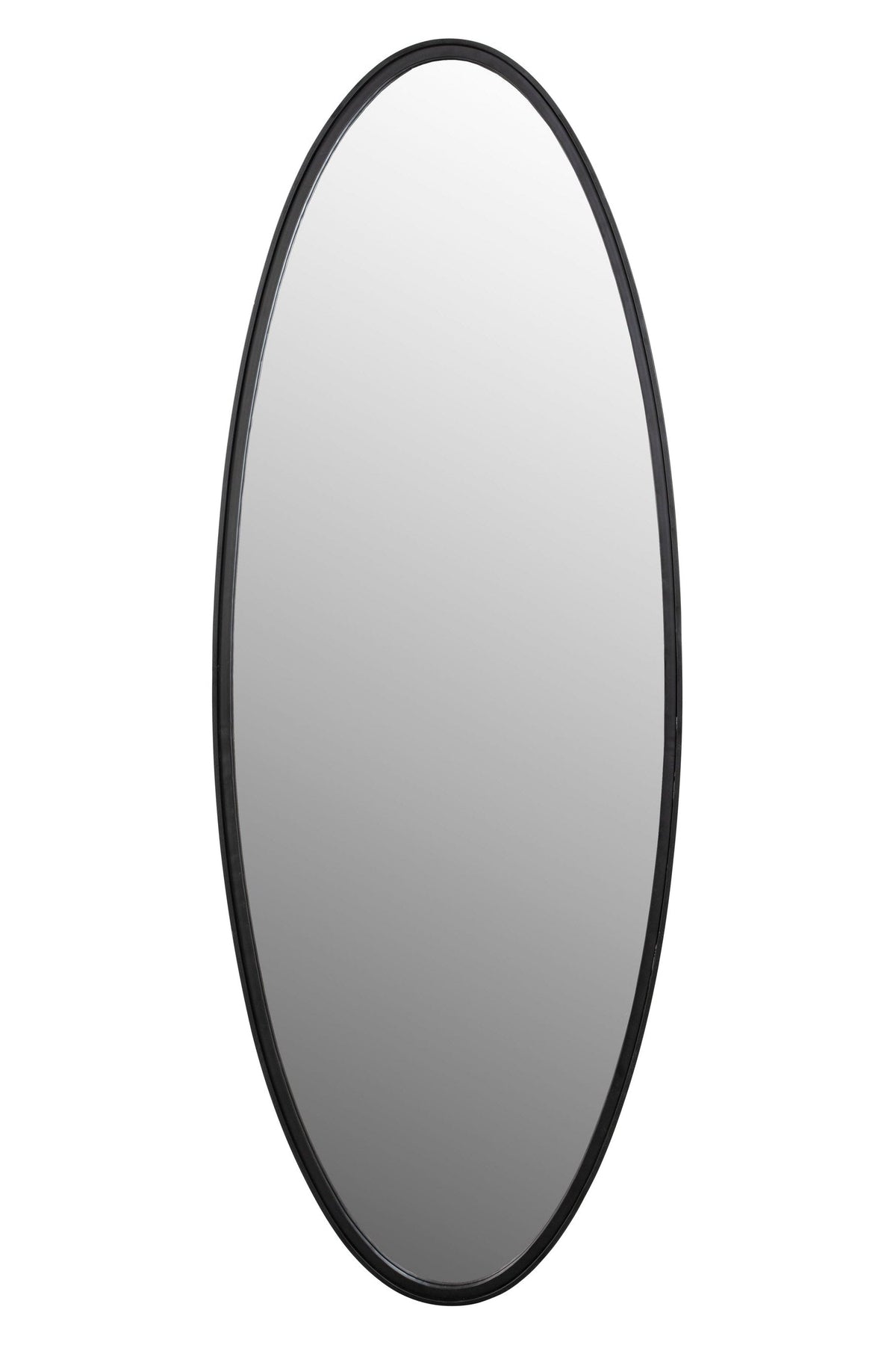 Matz Black Oval Wall Mirror Large