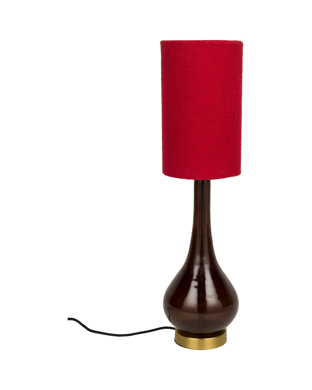Dutchbone Jules Blown Glass & Red Table Lamp