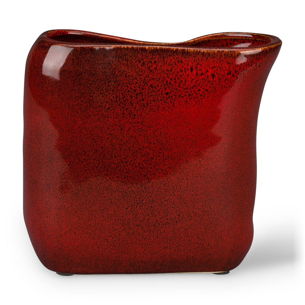 Dutchbone Edna Red Ceramic Vase Small