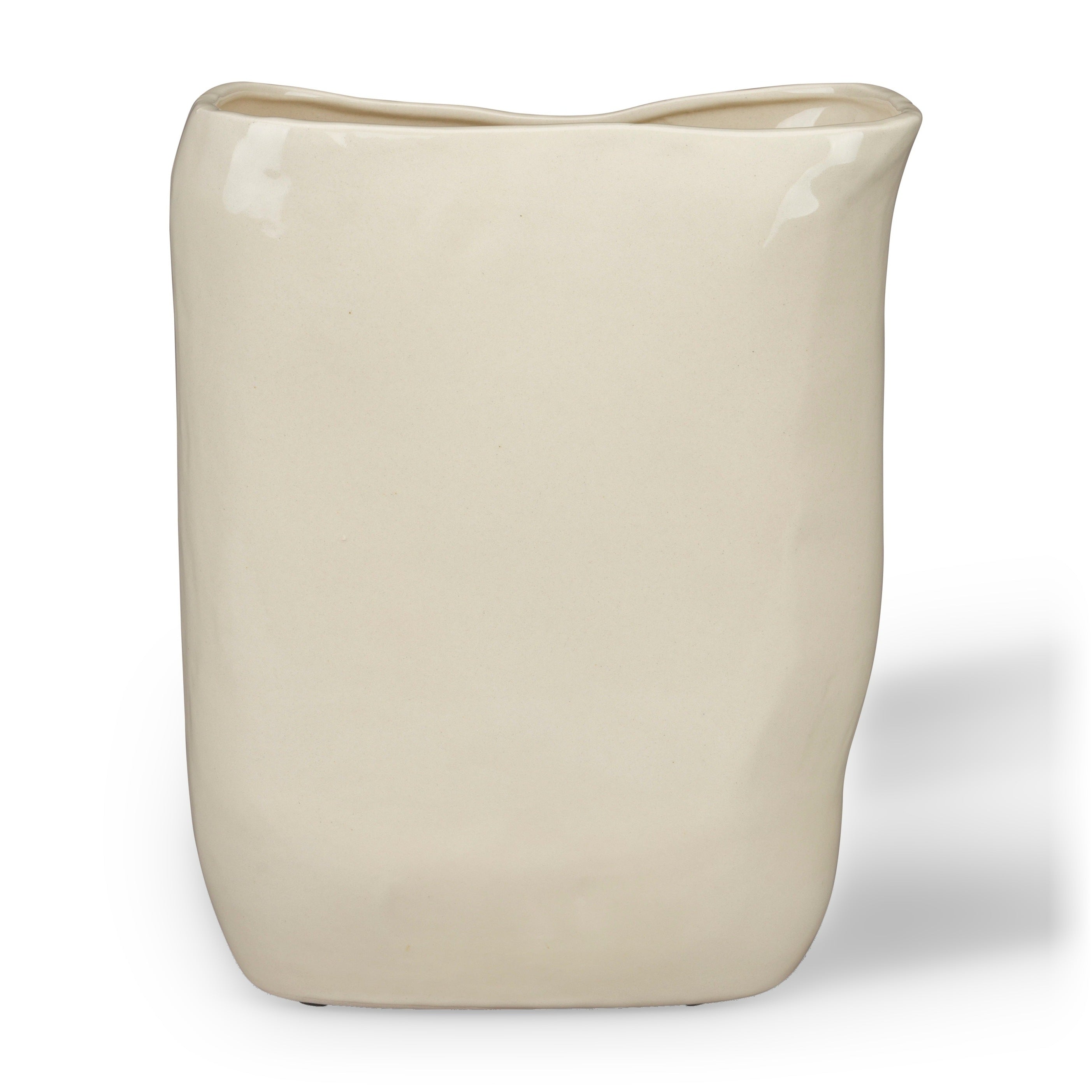Dutchbone Edna Beige Ceramic Vase Medium