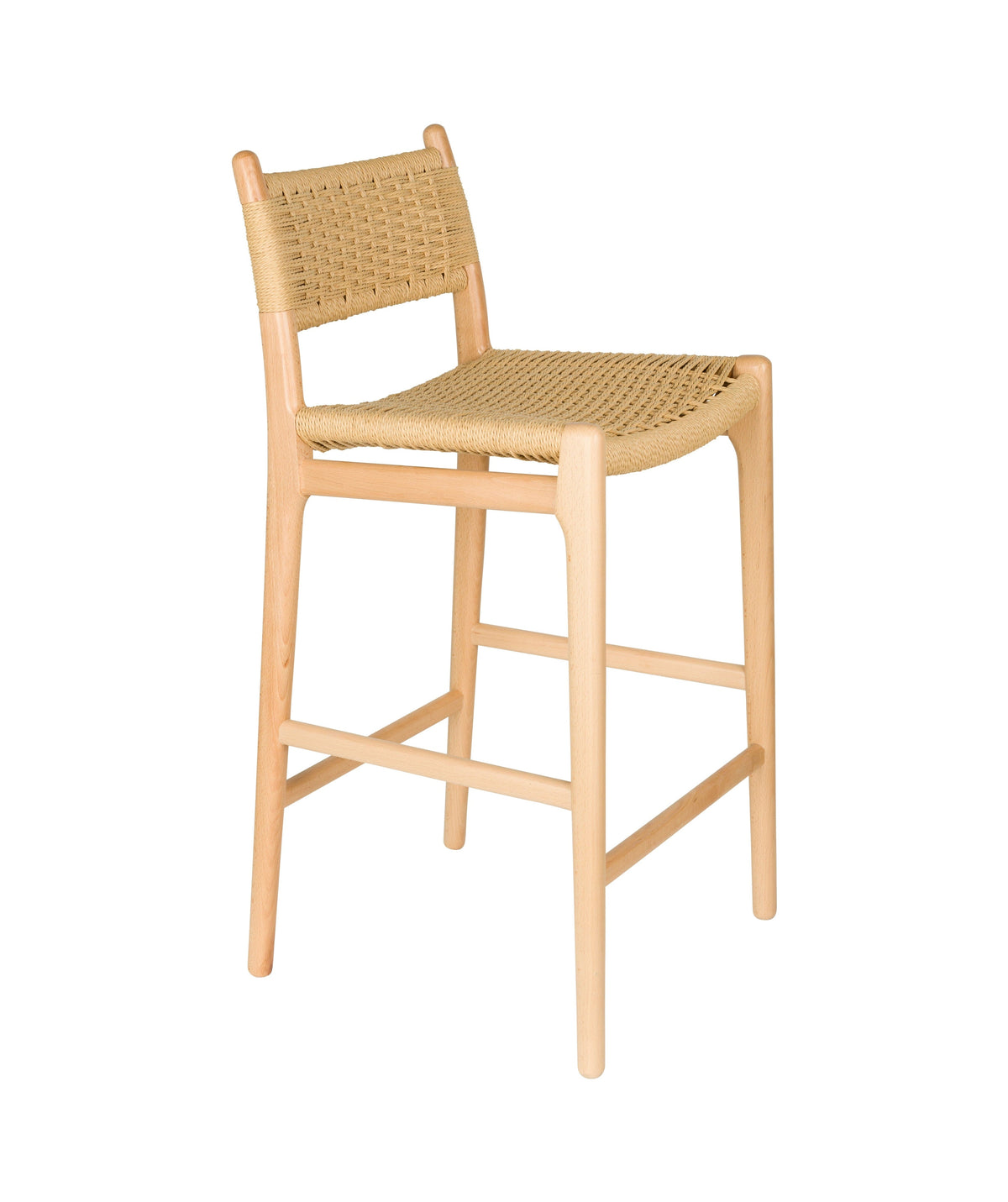 Dutchbone Cecile Natural Wood Counter Stool