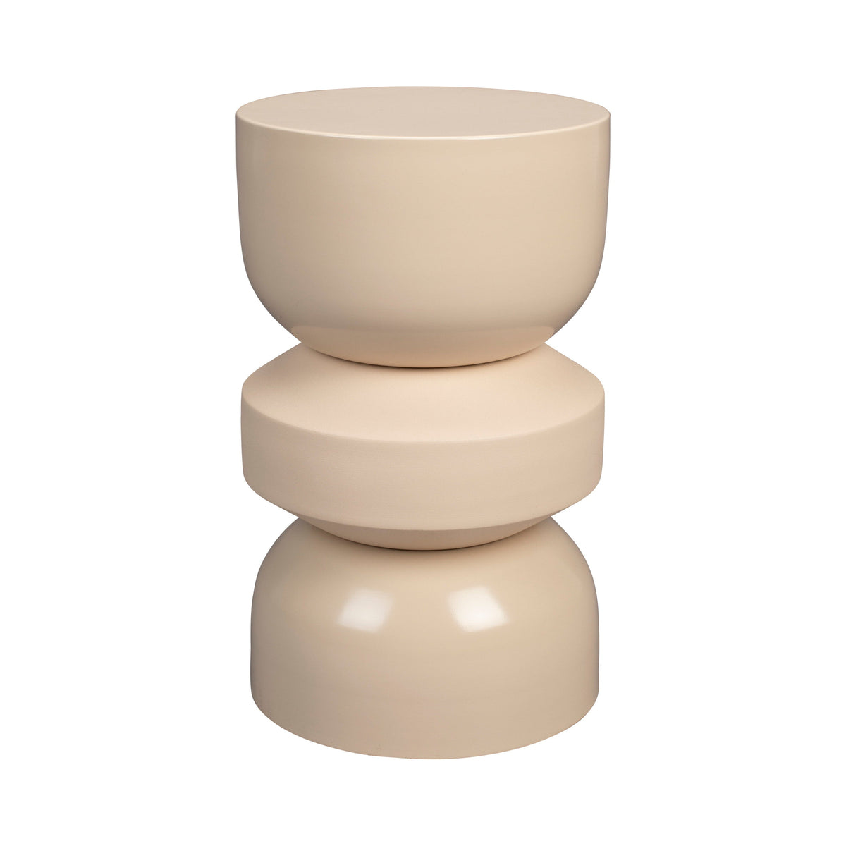 Dutchbone Apollo Beige Stool Side Table