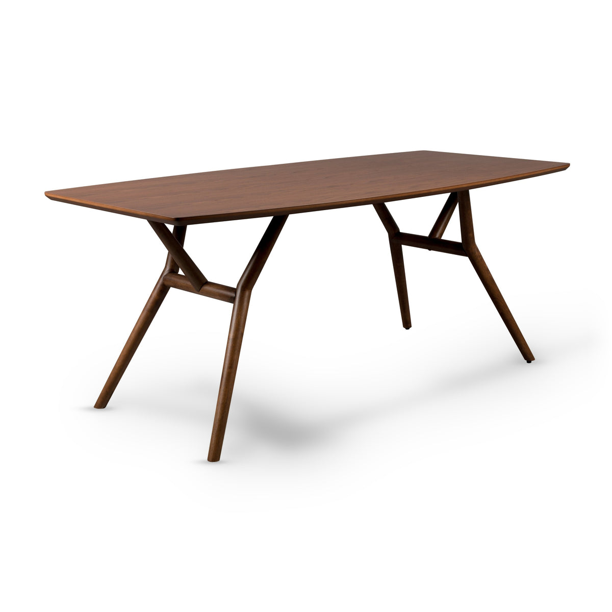 Dutchbone Malaya Walnut Brown Wood Rectangle Dining Table