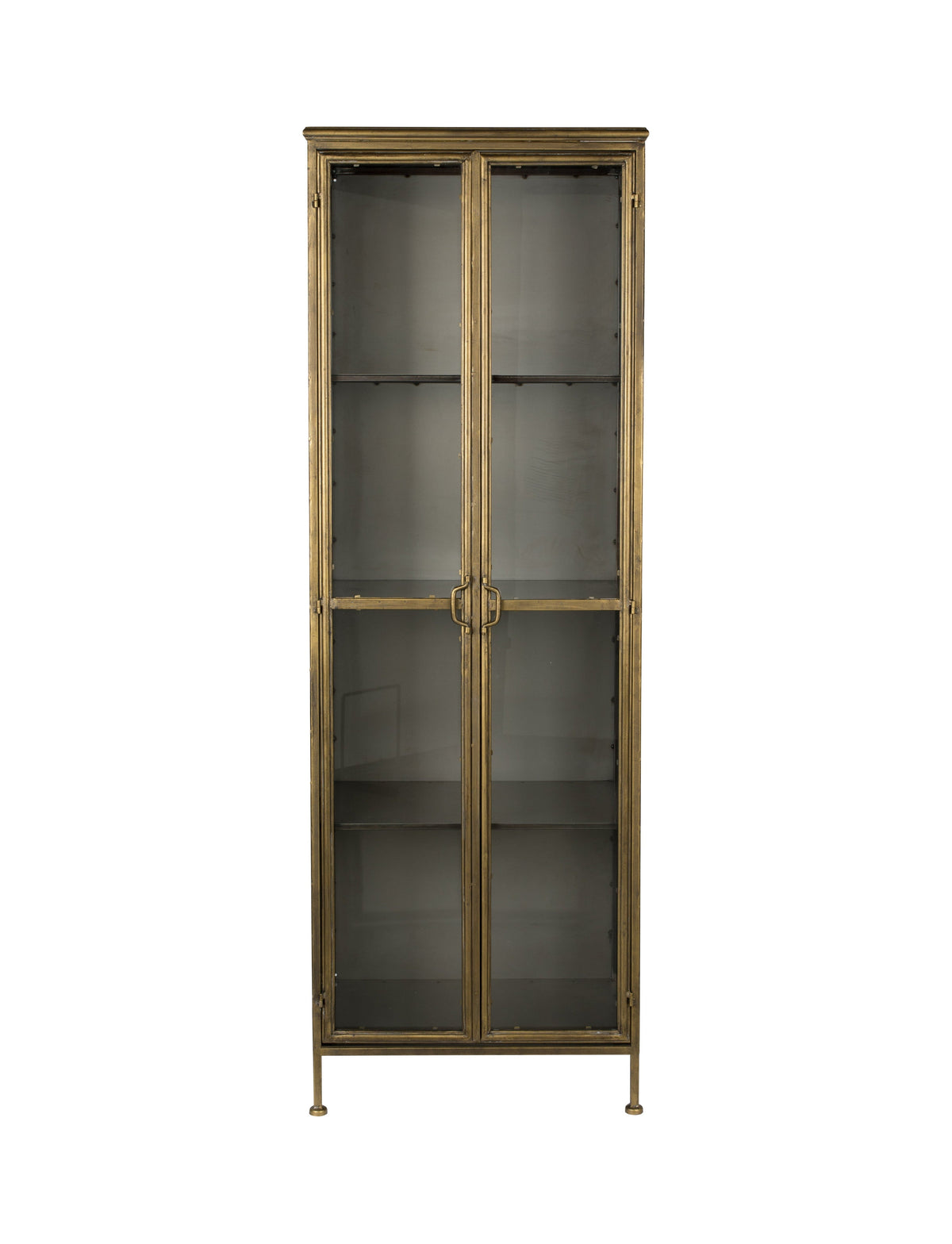 Dutchbone Gertlush Brass & Clear Class Cabinet