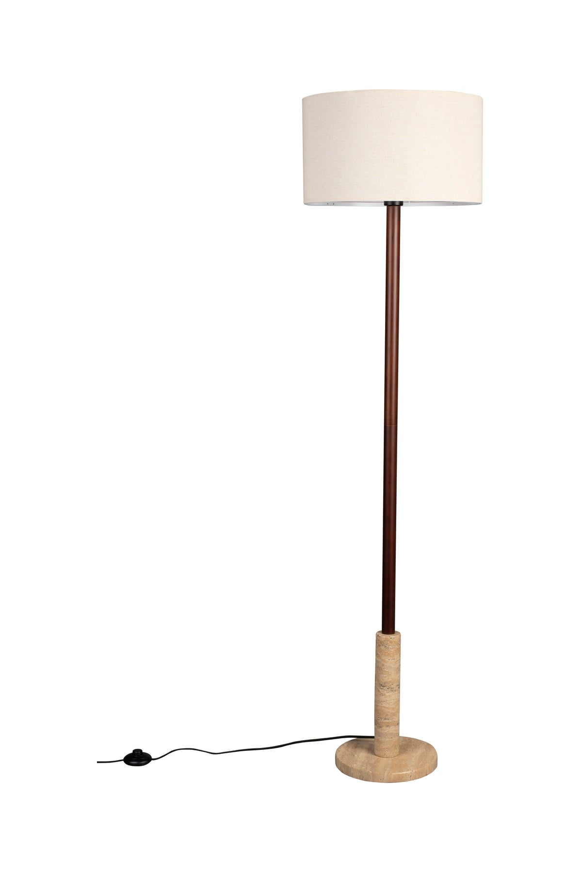 Dutchbone Yesckson Travertine Marble Floor Lamp