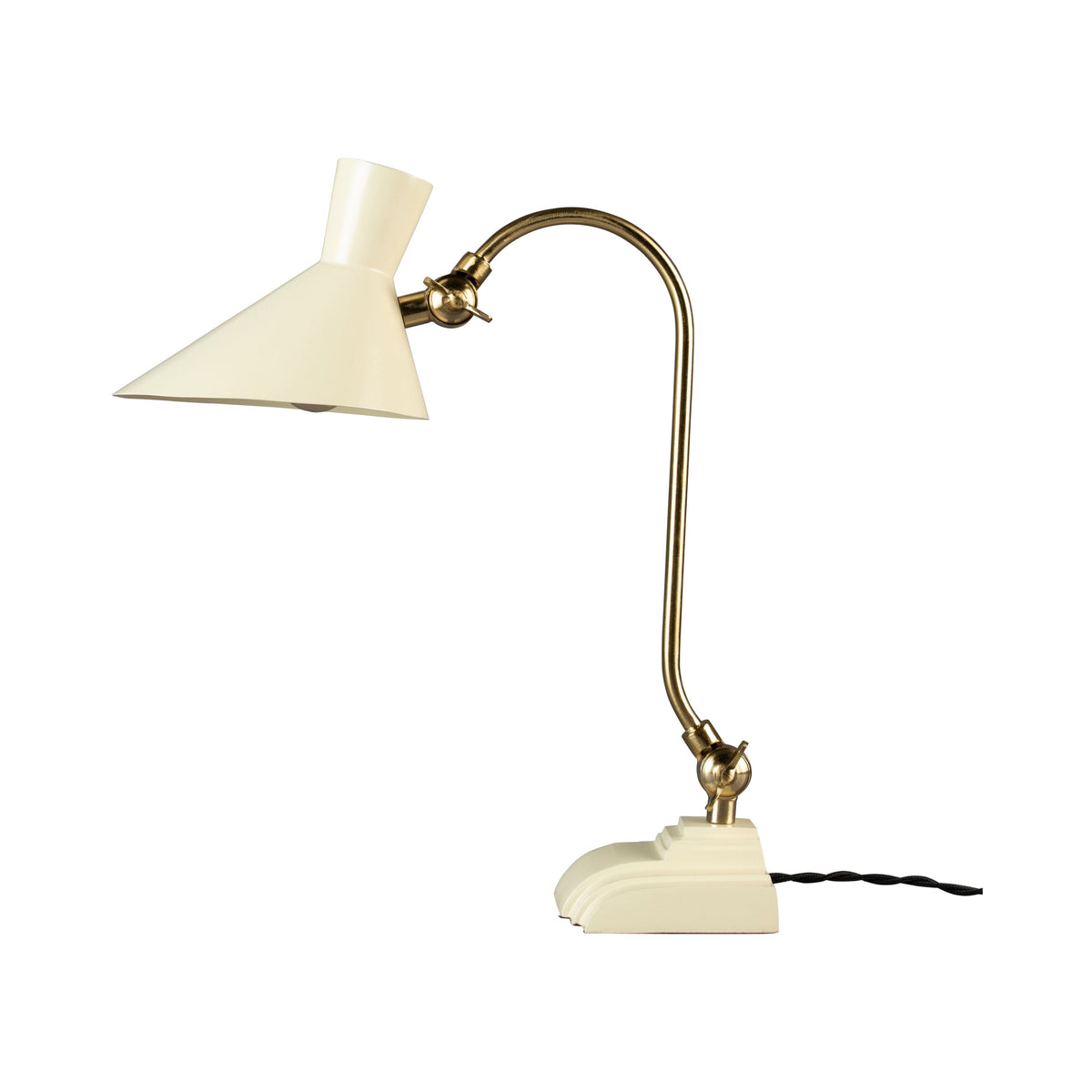 Dutchbone Gaia Ivory & Gold Table Lamp