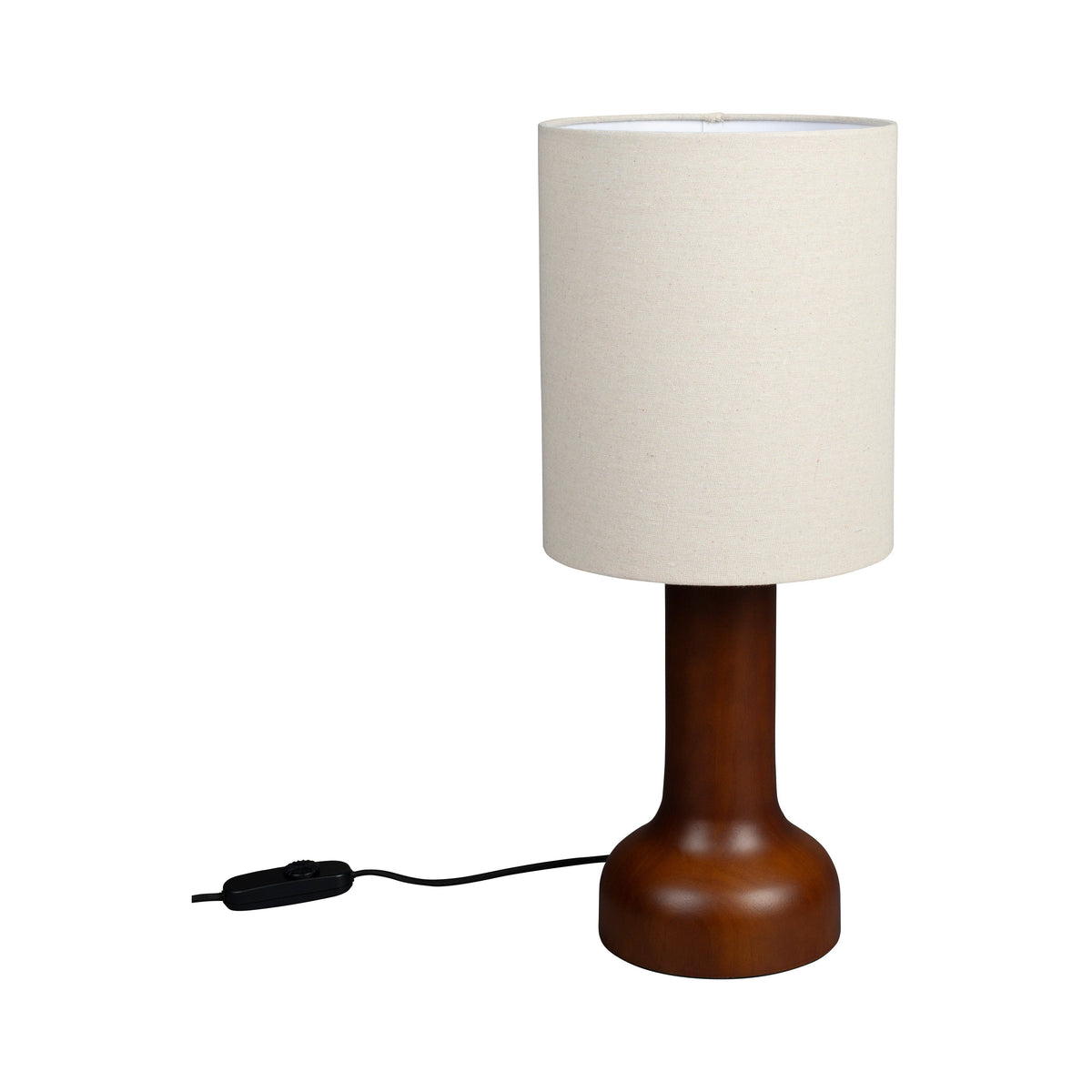 Dutchbone Jones Soft Organic Brown Wood Table Lamp