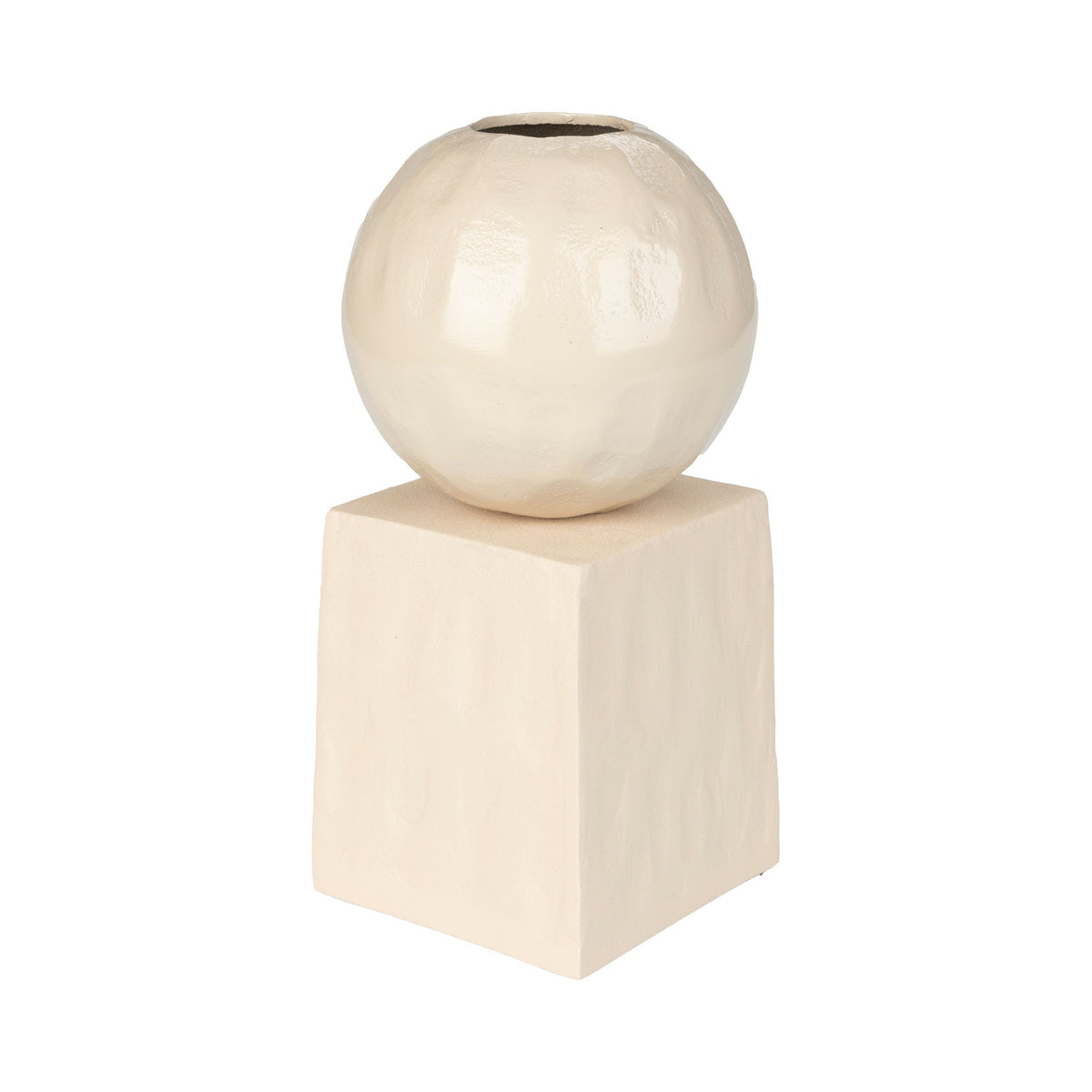 Zuiver Crocus Beige Gloss Spherical Vase - CLEARANCE