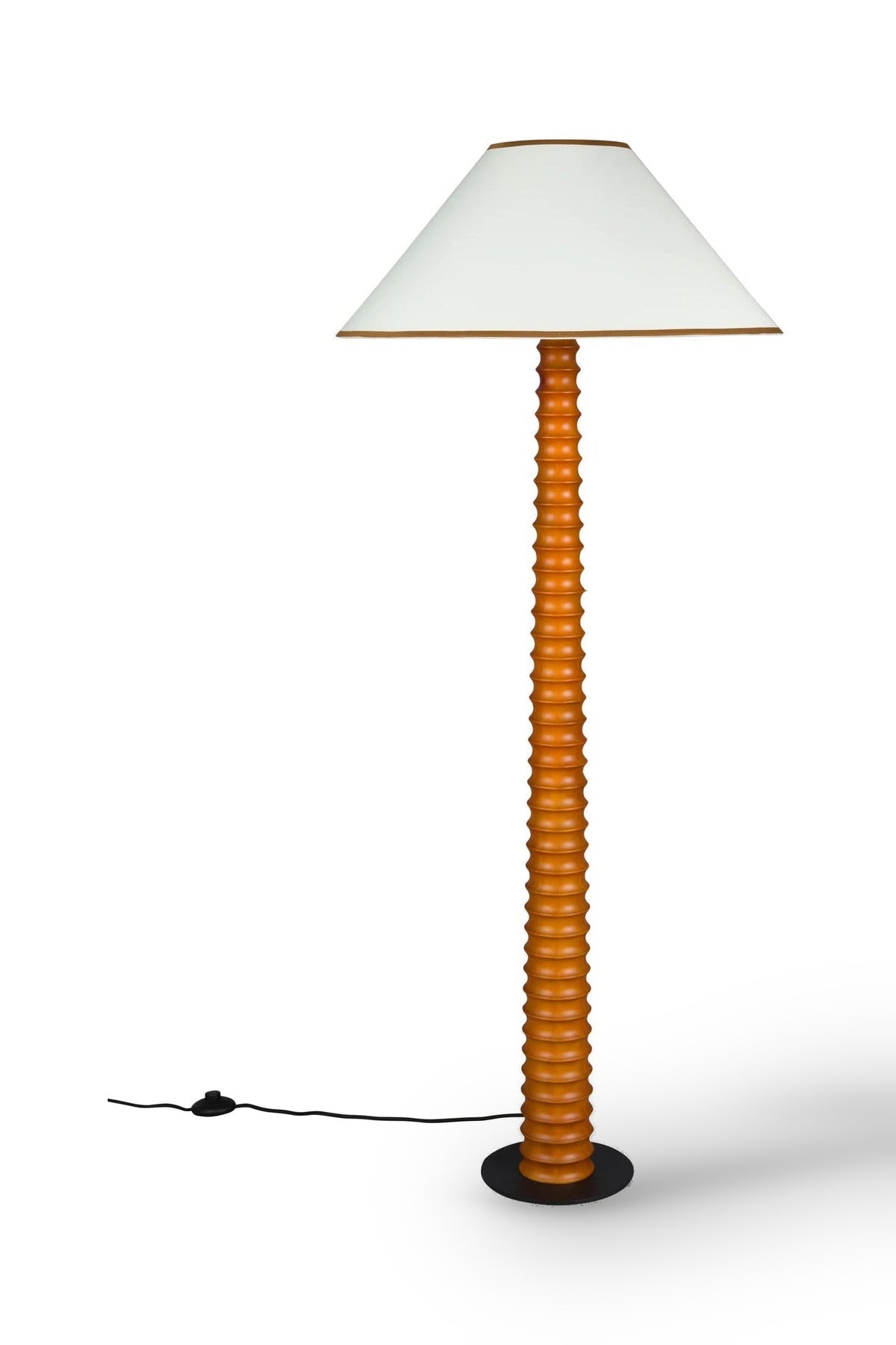 Dutchbone Horace Brown Wood Floor Lamp BASE ONLY - CLEARANCE
