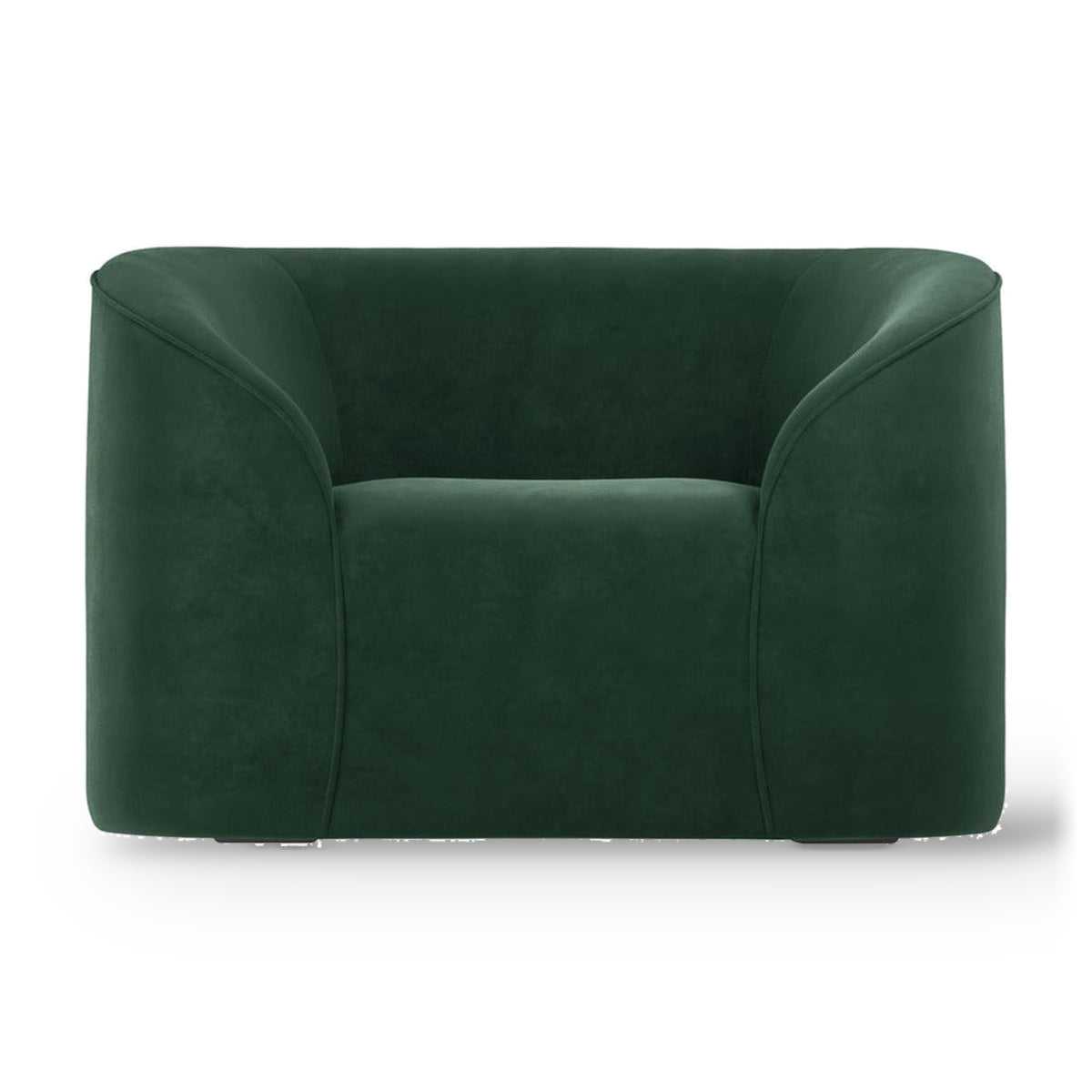 Zuma Forest Green Velvet Accent Armchair