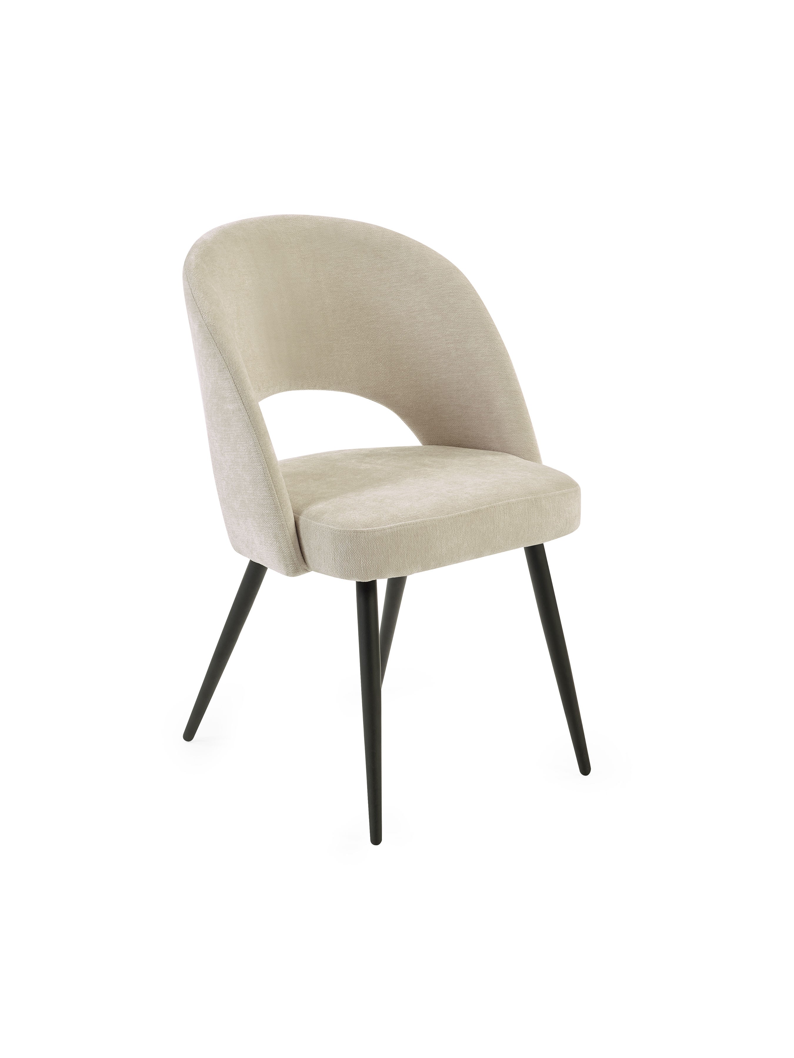 Set of 2 Incia Calico Cream Dining Chairs