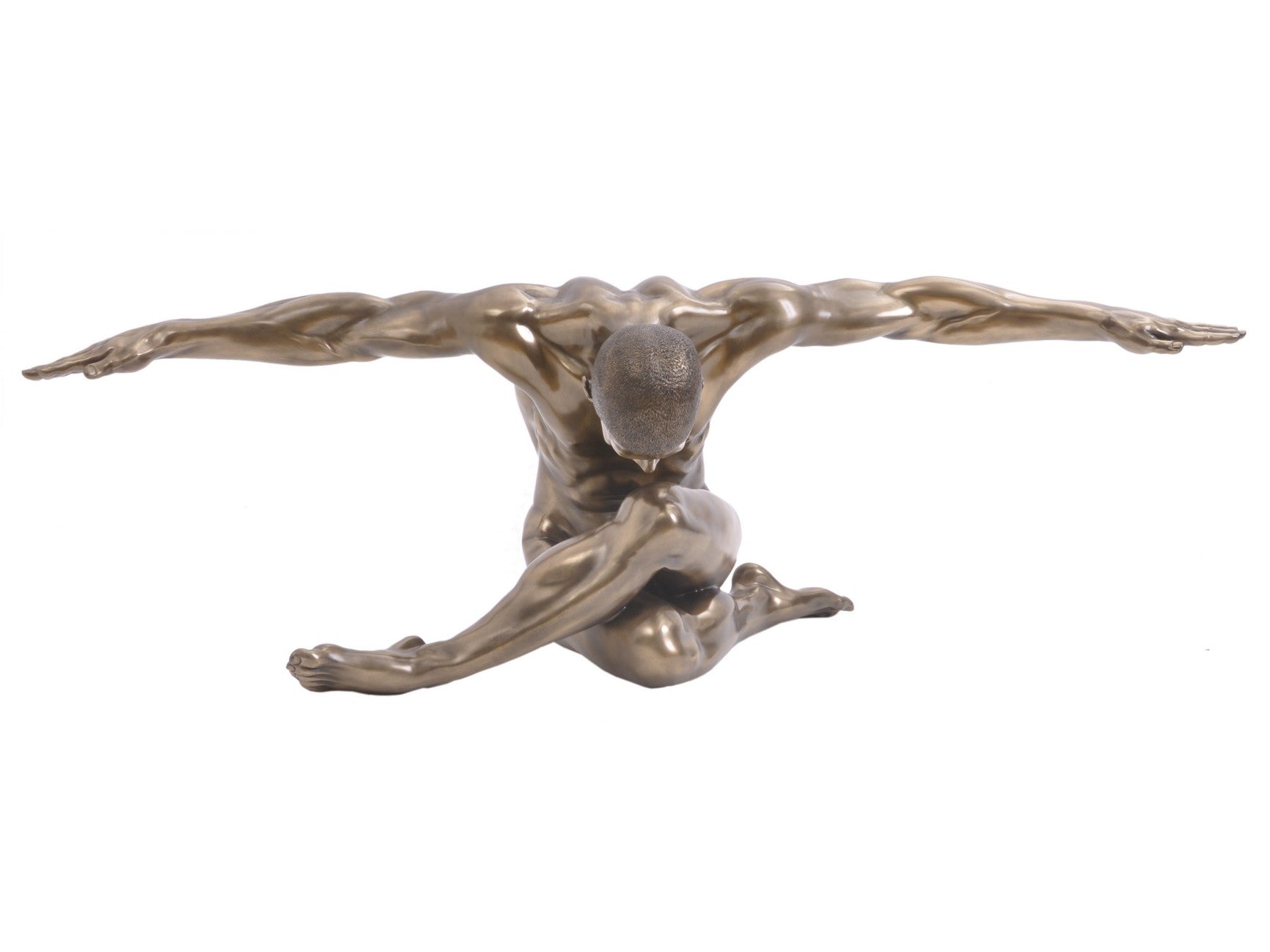 Upscaled Keswick Antique Bronze Nude Male Sculpture | Extra Large