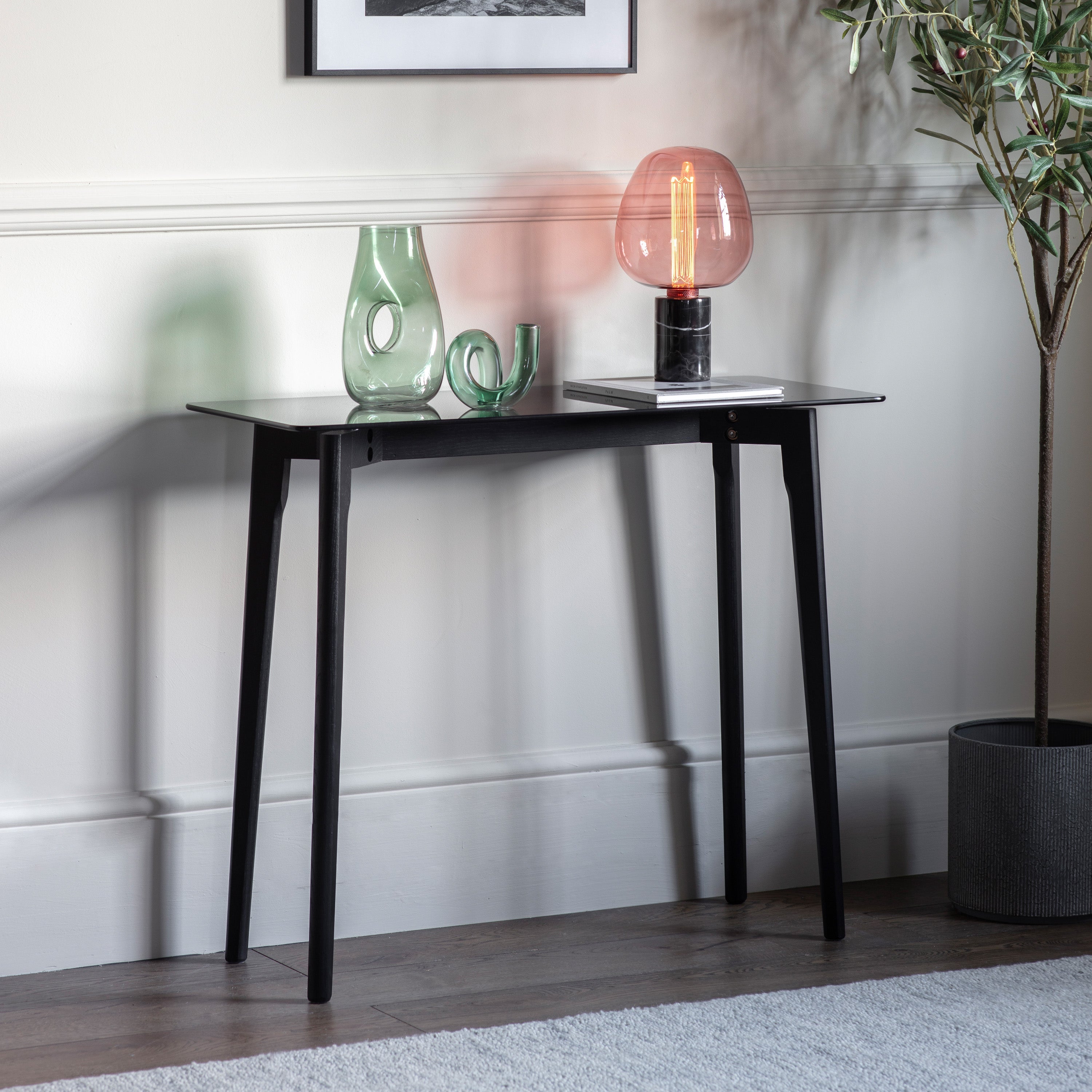 Blair Console Table Black 900x380x750mm