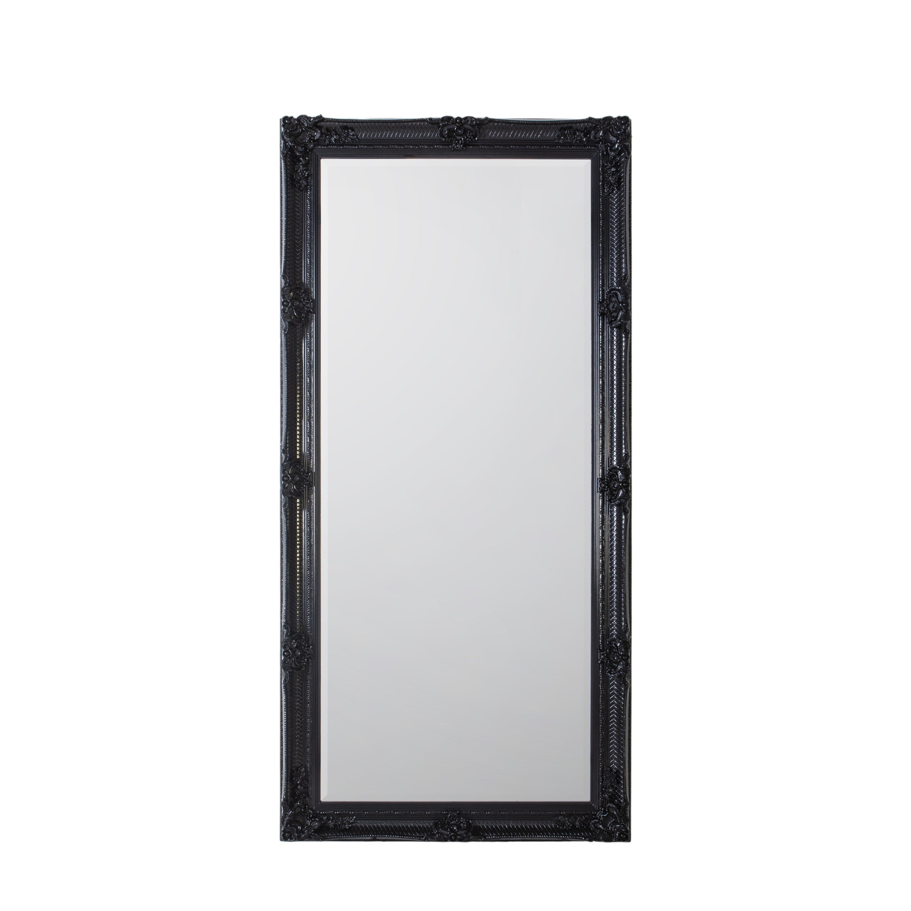 Abbey Leaner Mirror Black 1650x795mm