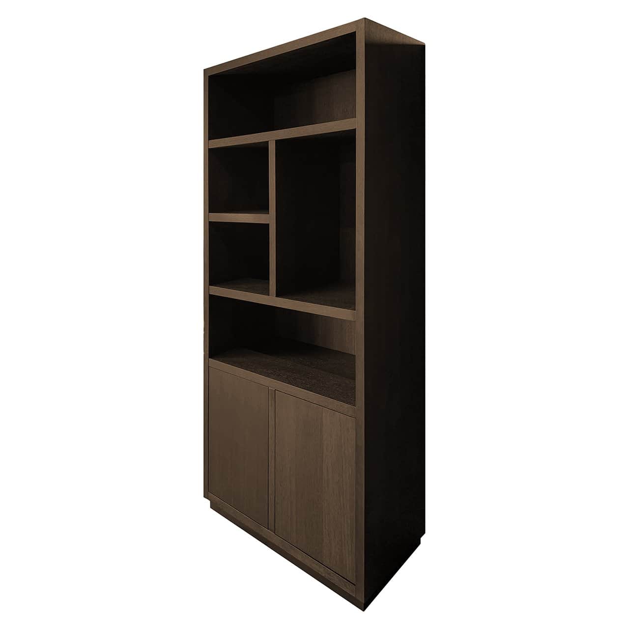 Book case Oakura 2-doors (Brown)