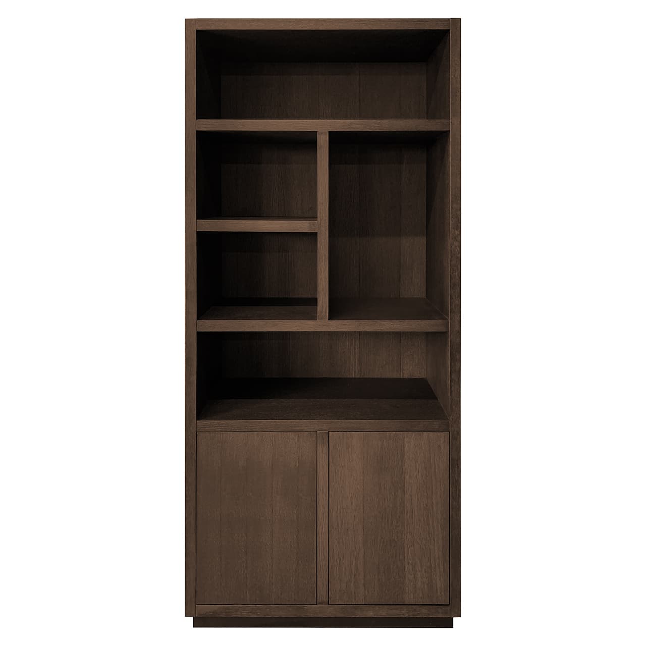 Book case Oakura 2-doors (Brown)