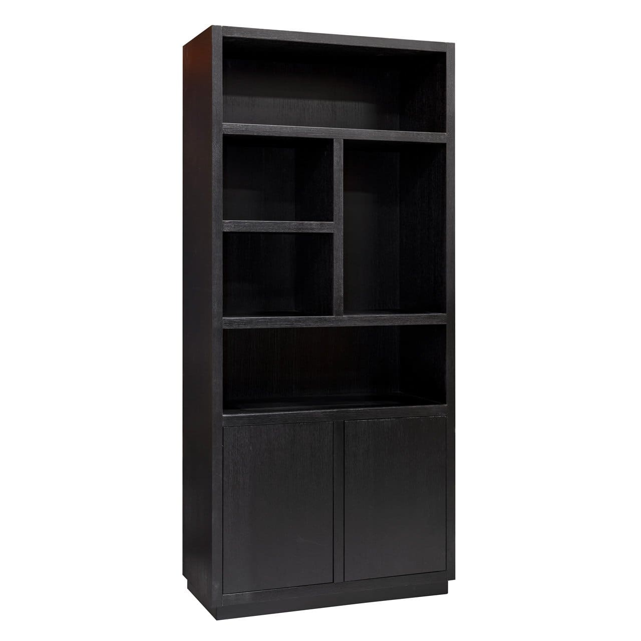 Book case Oakura 2-doors (Black)