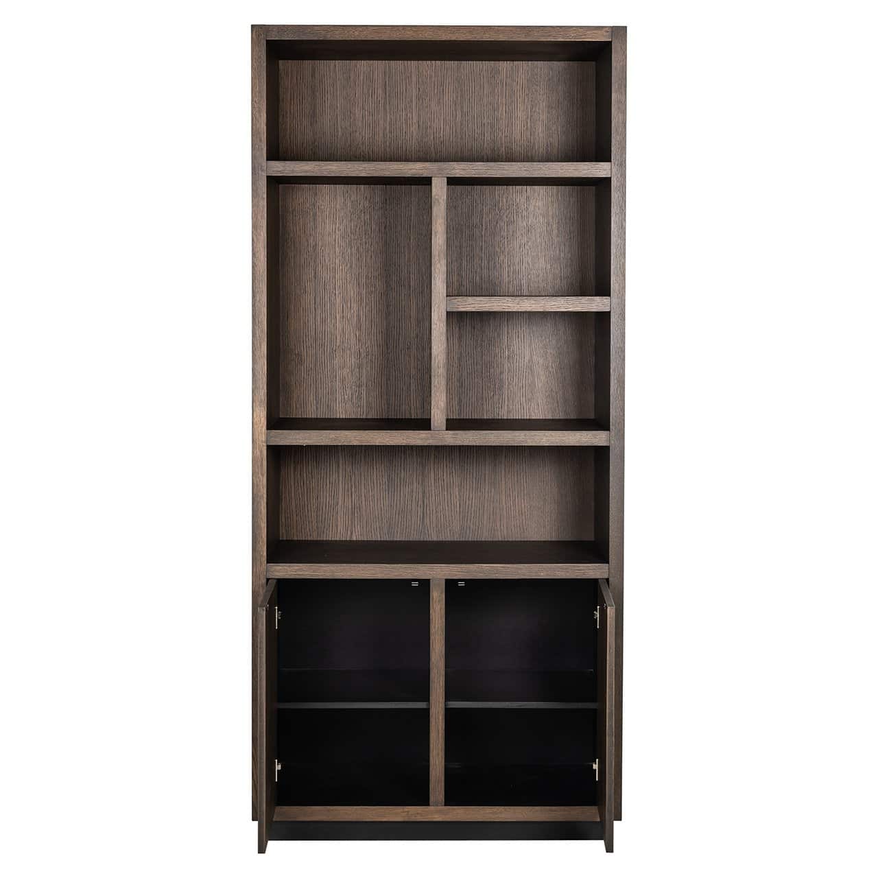 Book case Oakura 2-doors (Brown)