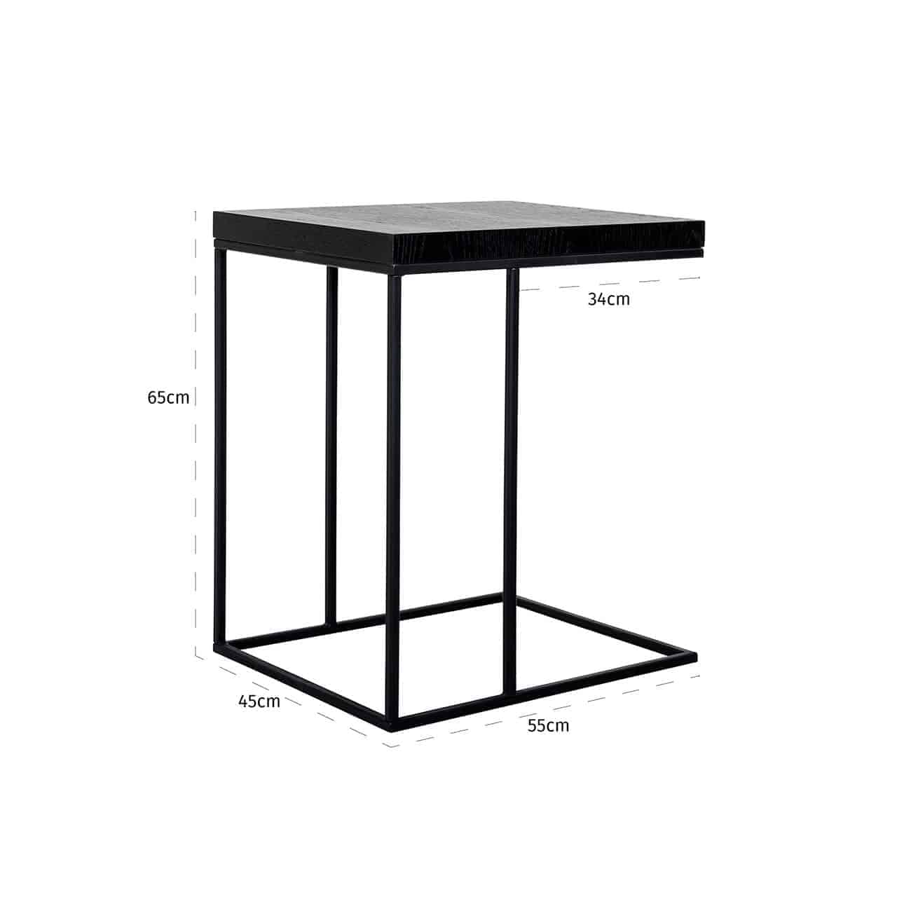 Sofa table Oakura (Black)