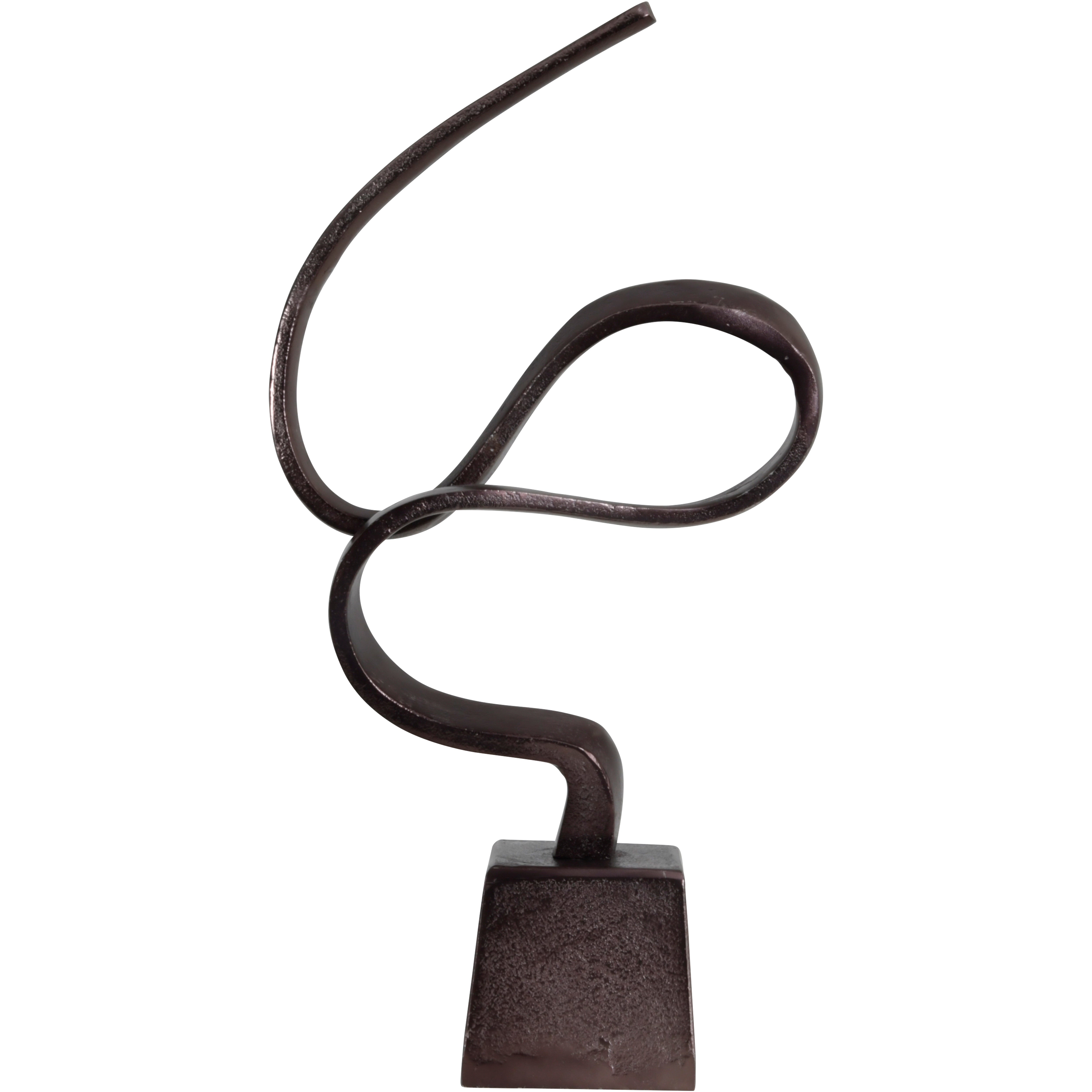 Bronze Abstract Curvilinear Wellness Sculpture