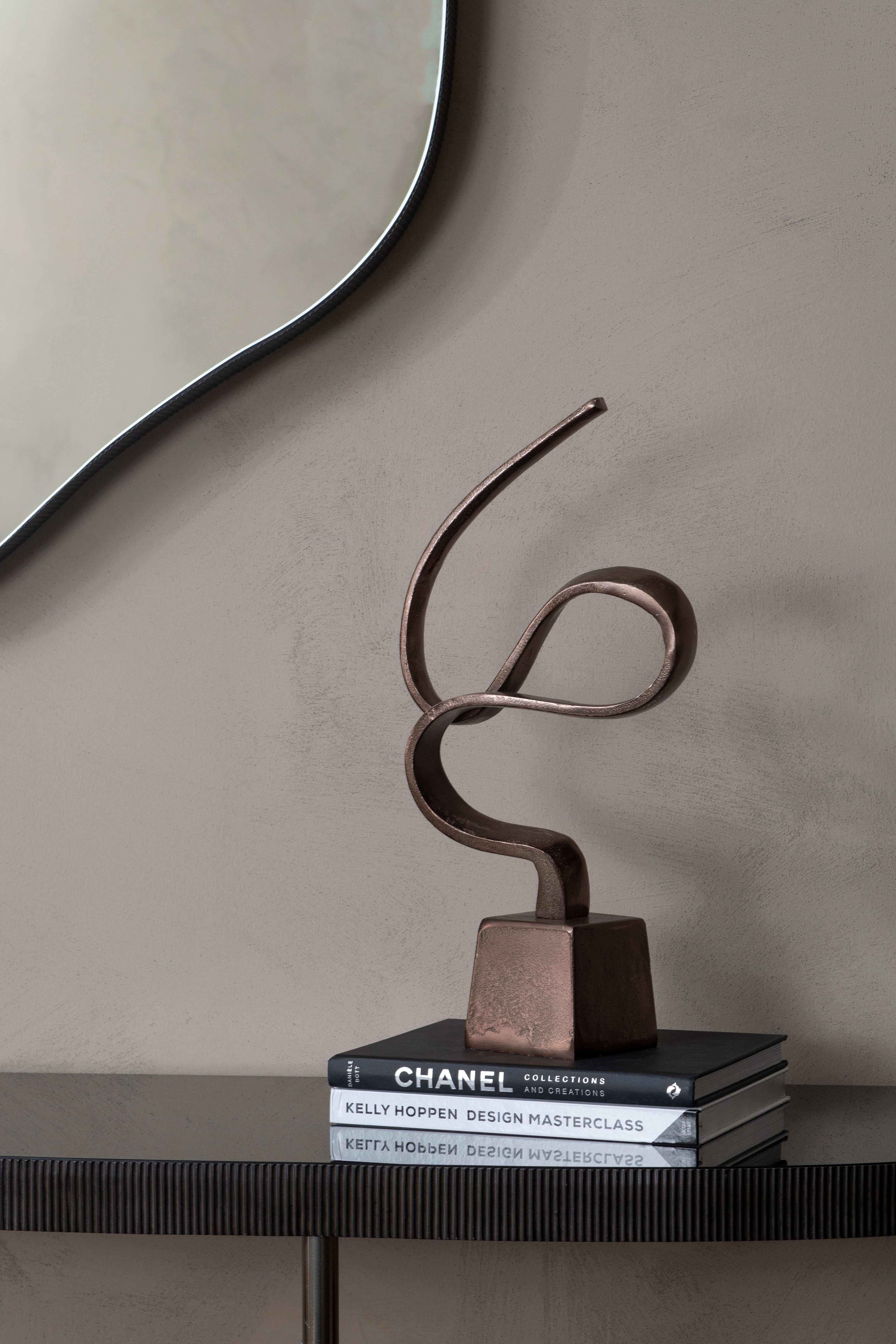 Bronze Abstract Curvilinear Wellness Sculpture