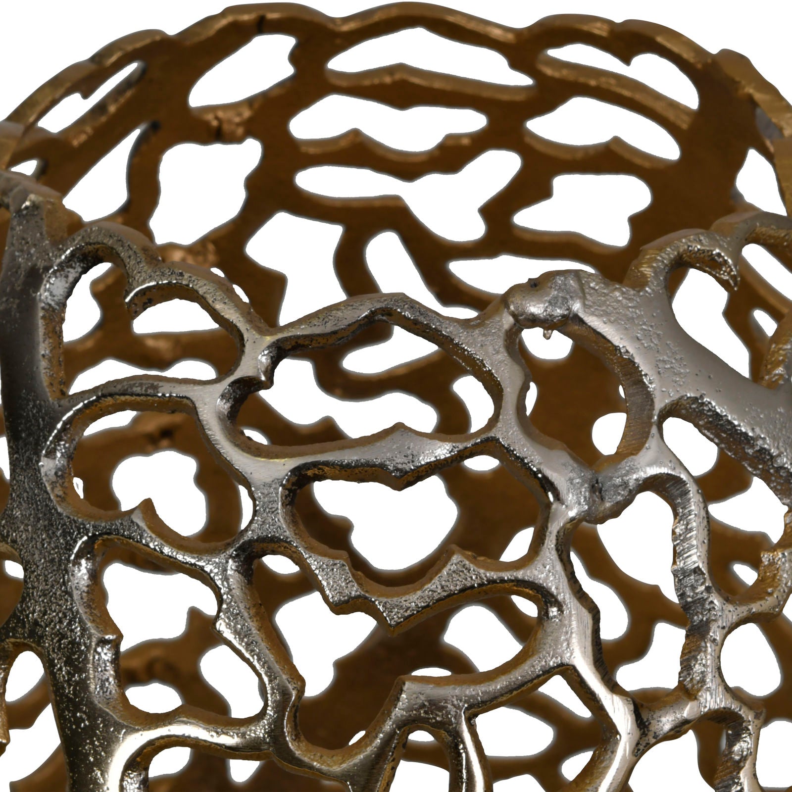Aussie Gold Aluminium Coral Barrel Vase