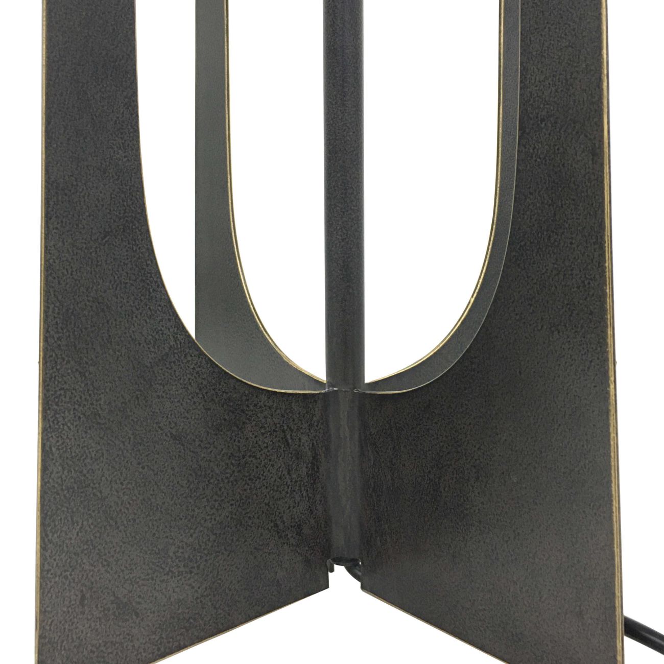 Glenthorpe Hammered Iron Table Lamp Gilded Oak with Irish Linen Shade