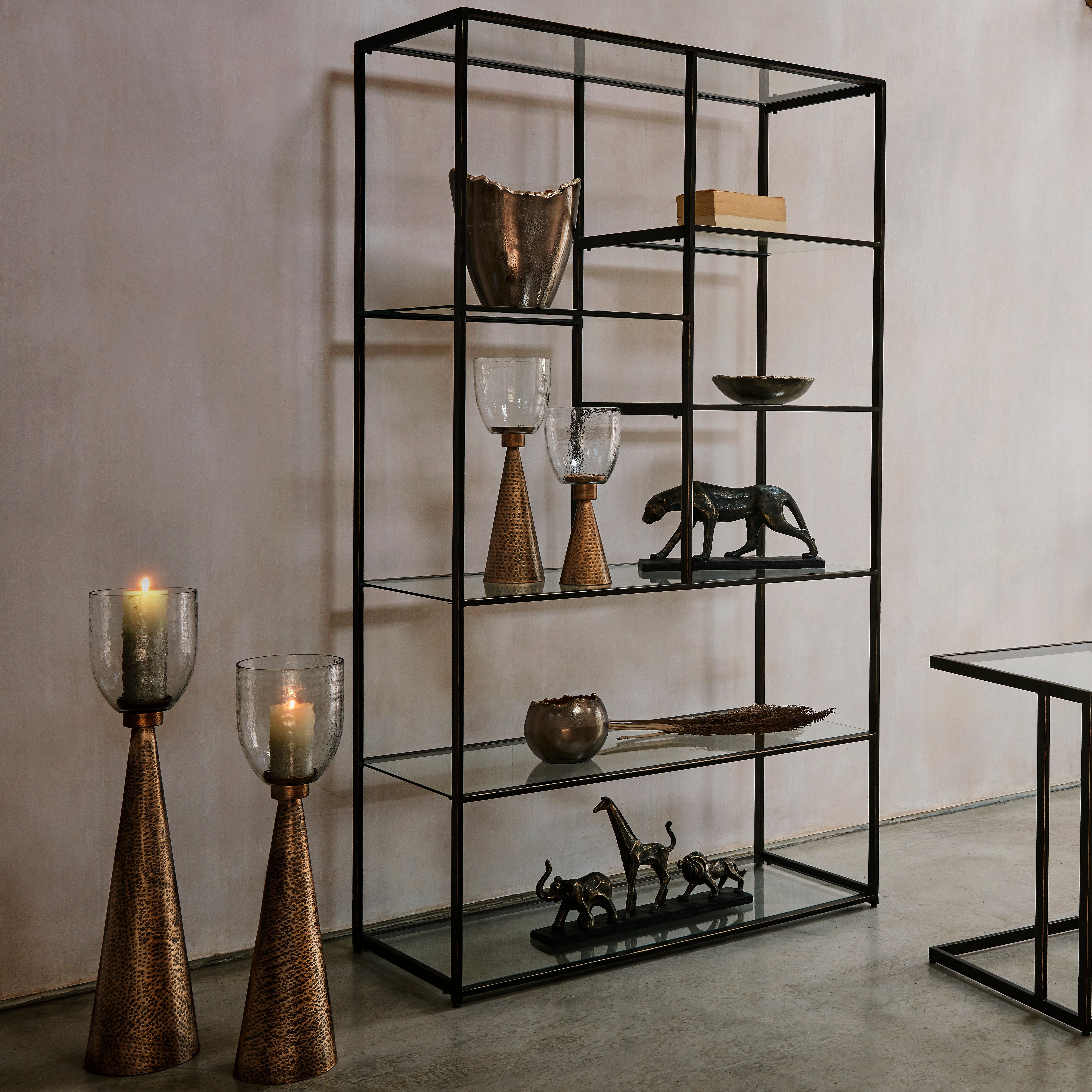 Merapi Lava Gold Vase Large