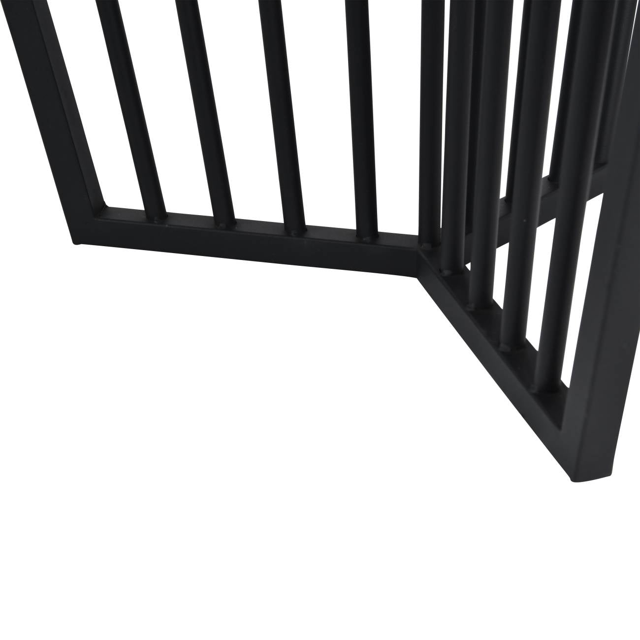 Abington Black Frame with Tinted Glass Dining Table | 6 Seater