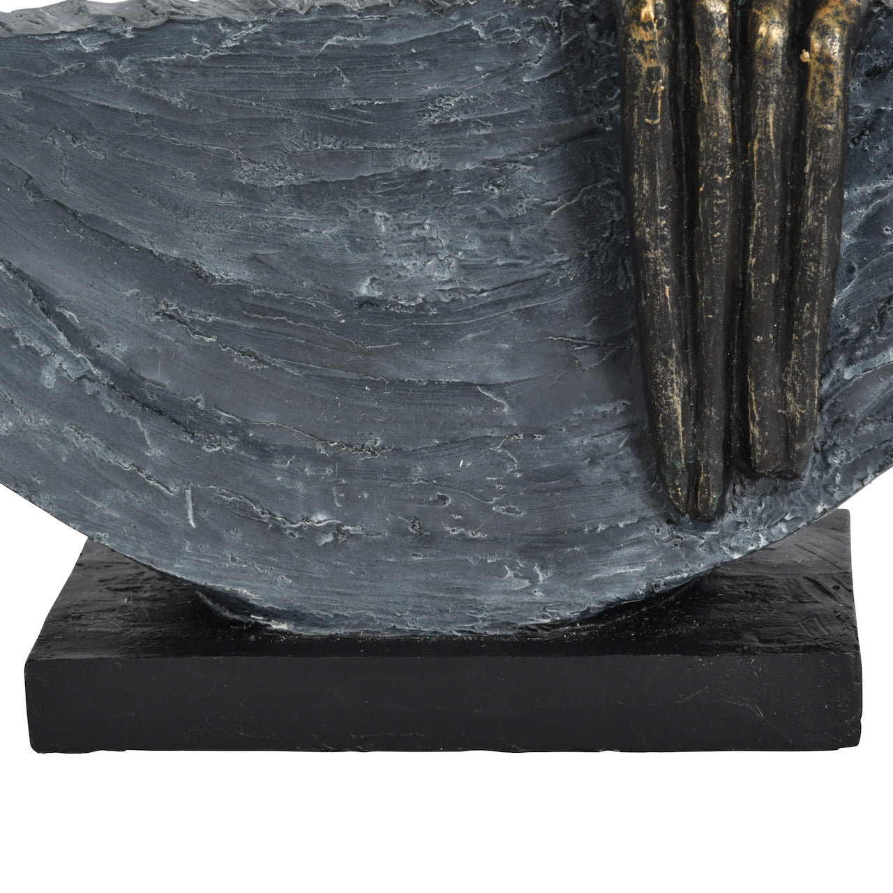 Antique Bronze Couple Encircled Sculpture