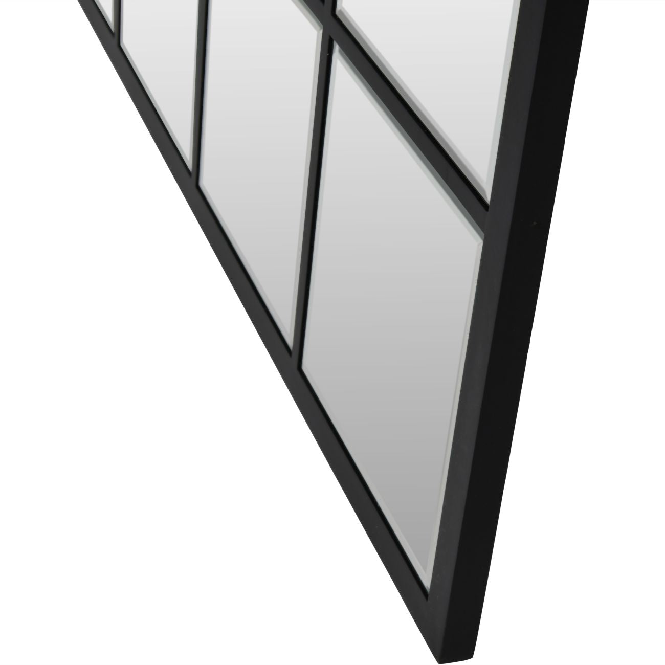 Blakely Black Window Square Wall Mirror
