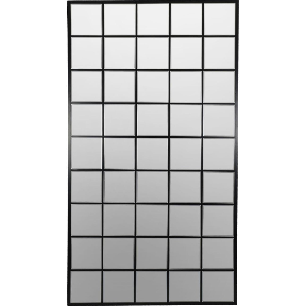 Blakely Black Window Full Length Leaner Mirror 180cm