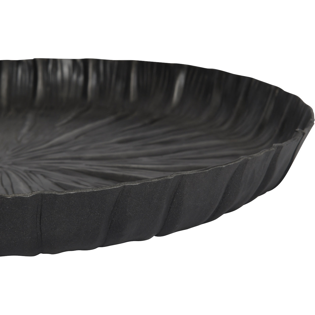 Pelham Matte Black Textured Platter